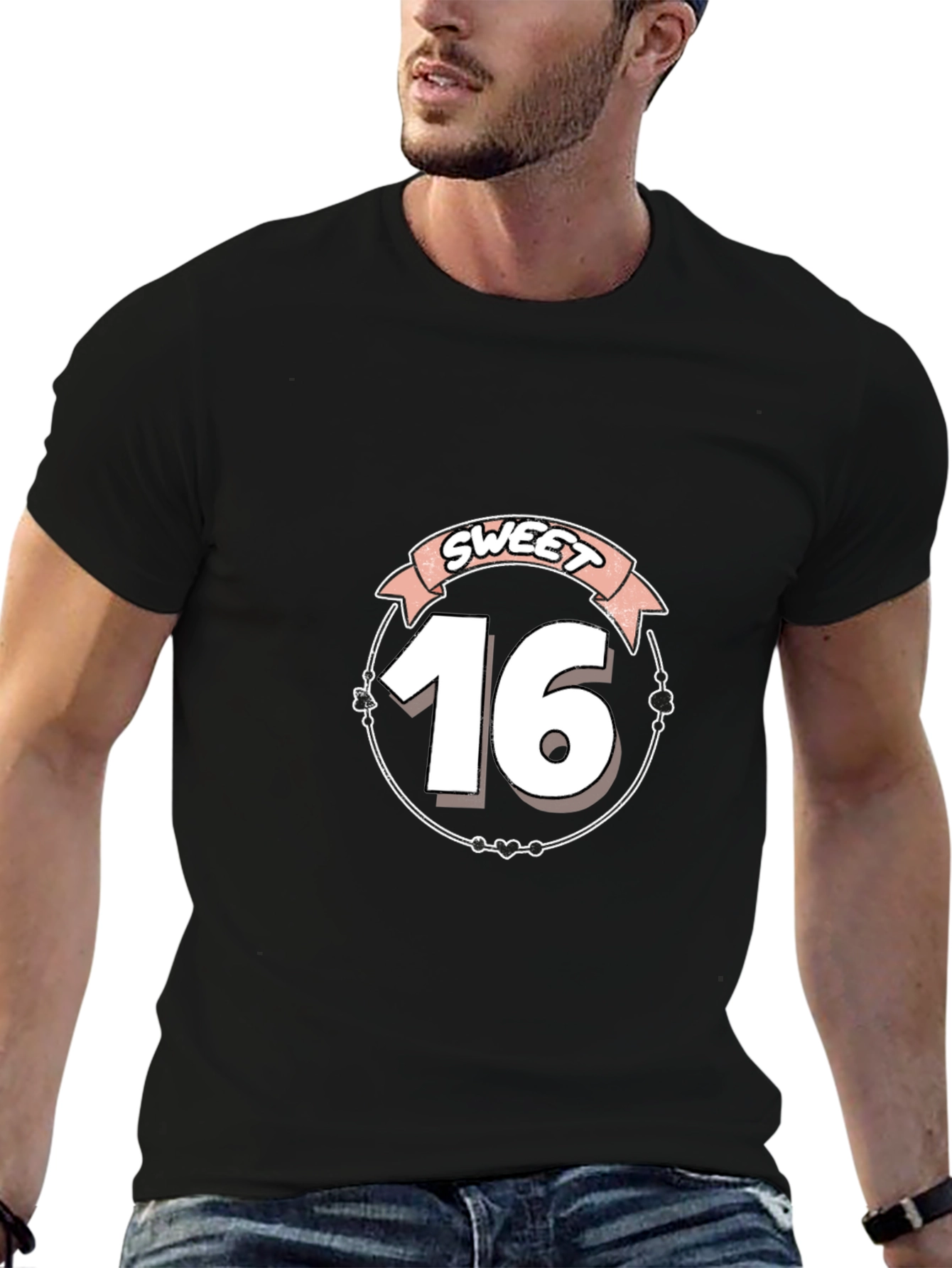Sweet Sixteen Birthday T-Shirt - Black