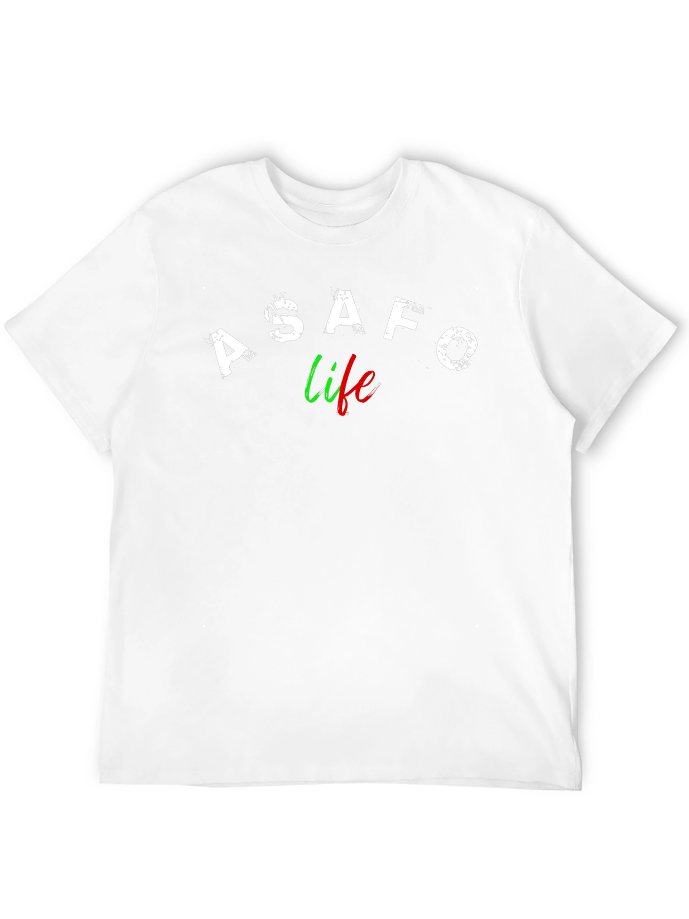 ASAFO Life Graphic Tee - Stylish Black T-Shirt