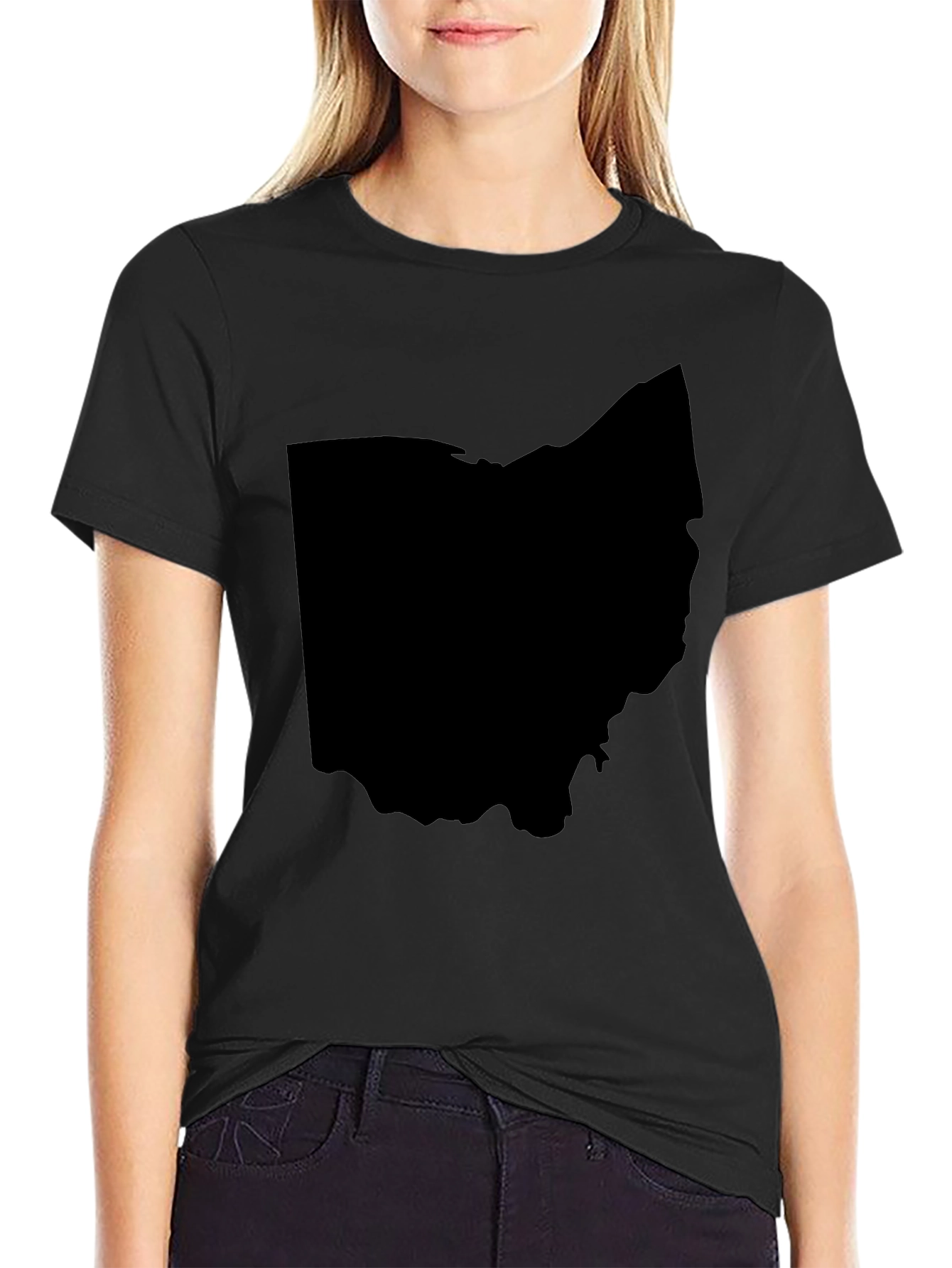 Ohio State Silhouette Graphic Tee - Black