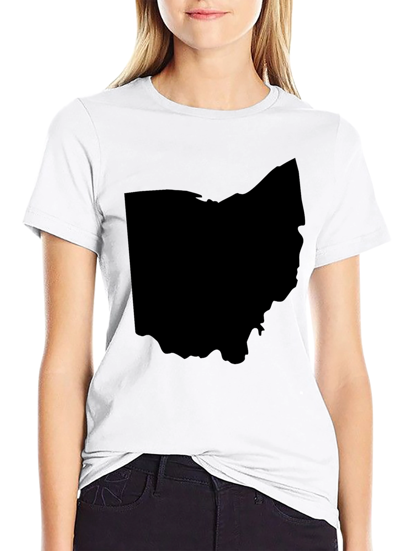 Ohio State Silhouette Graphic Tee - Black