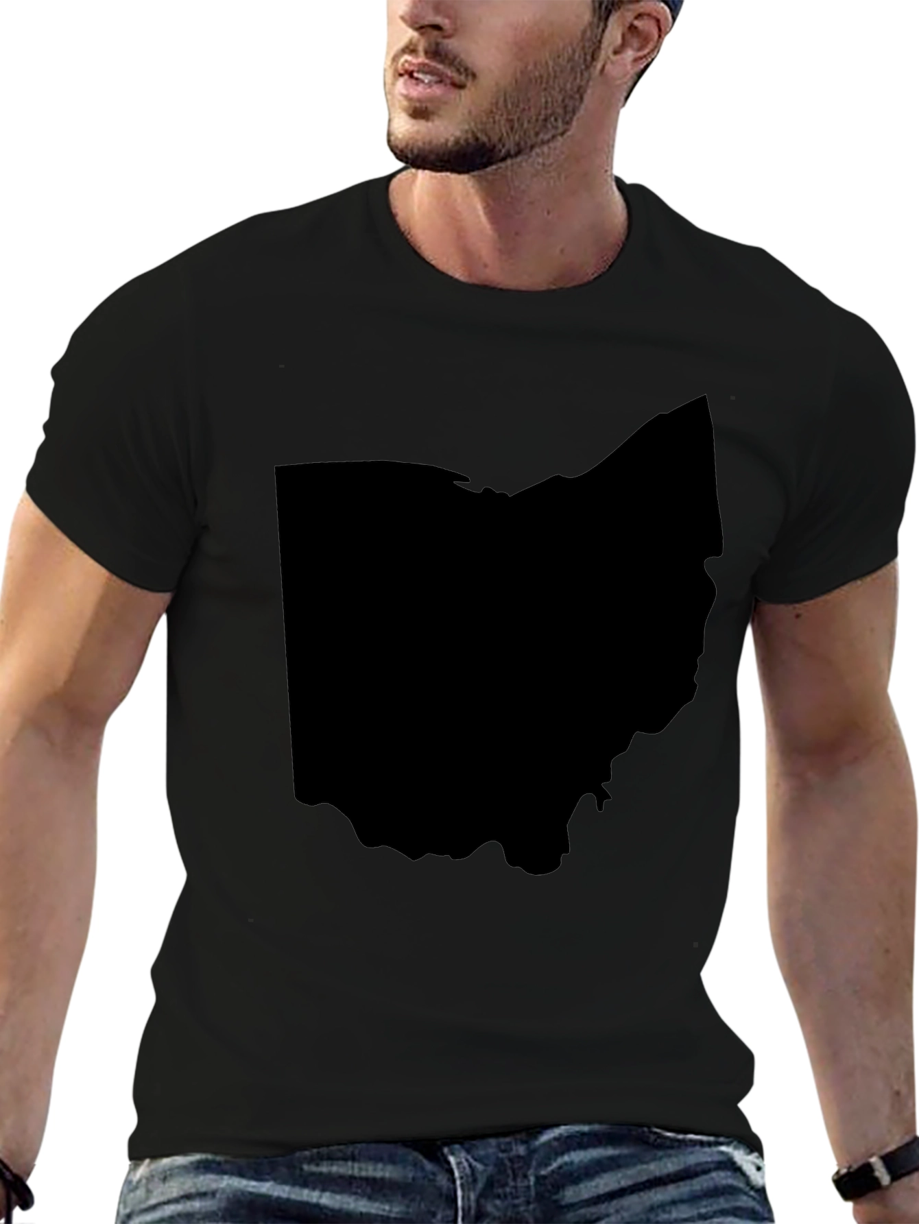 Ohio State Silhouette Graphic Tee - Black