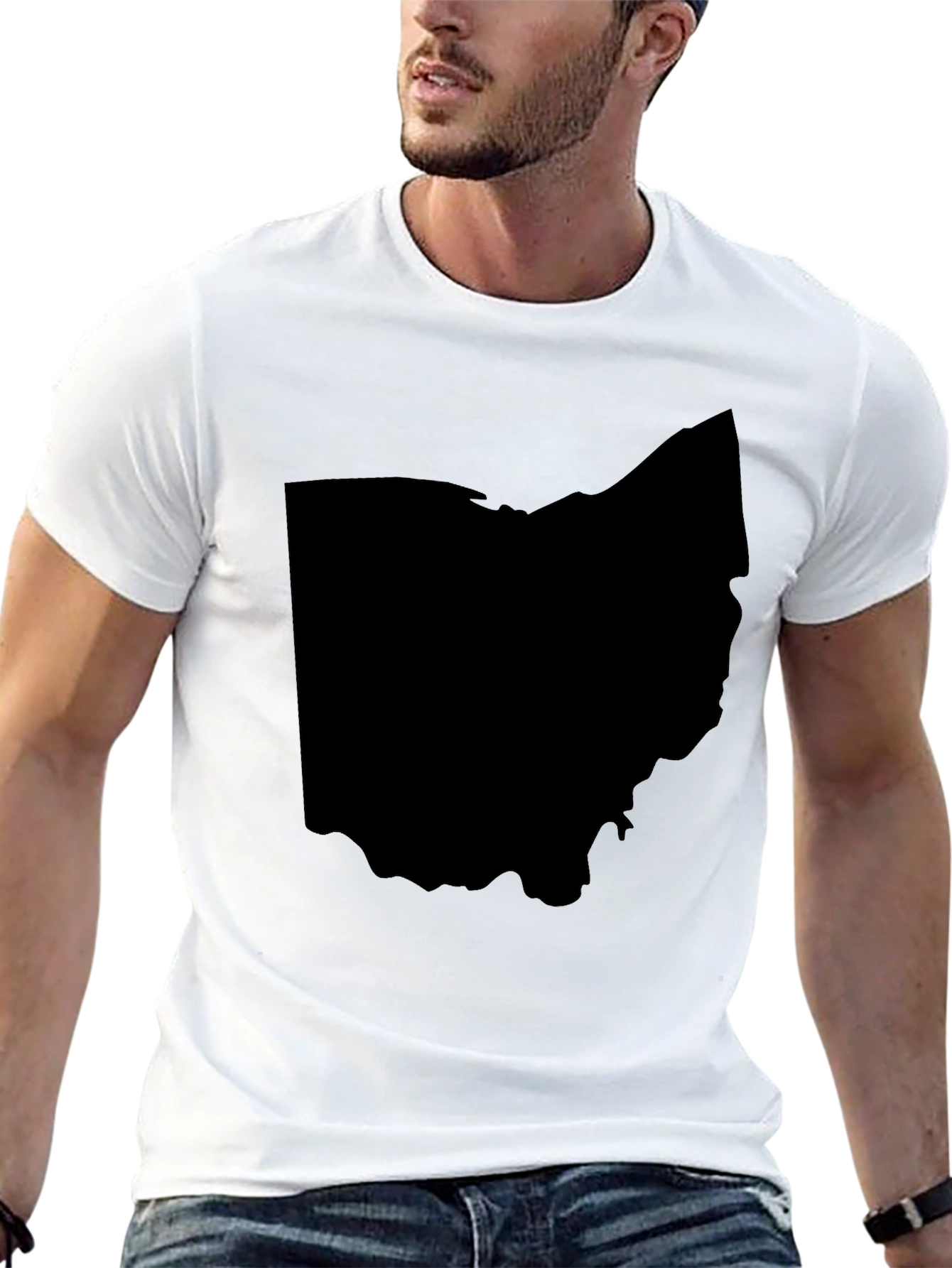 Ohio State Silhouette Graphic Tee - Black