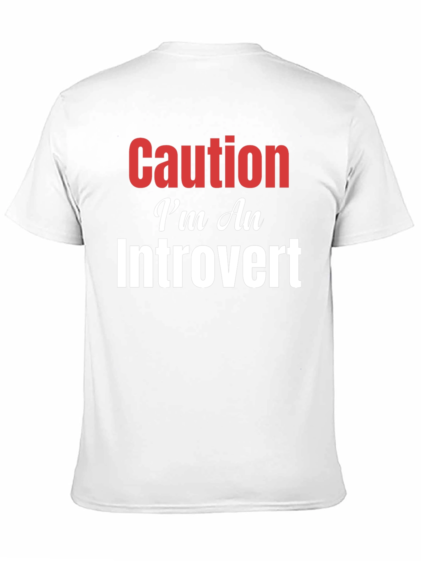 Caution Im An Introvert Graphic T-Shirt