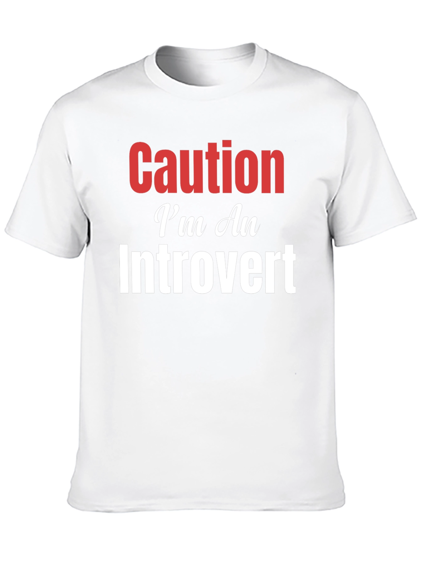 Caution Im An Introvert Graphic T-Shirt