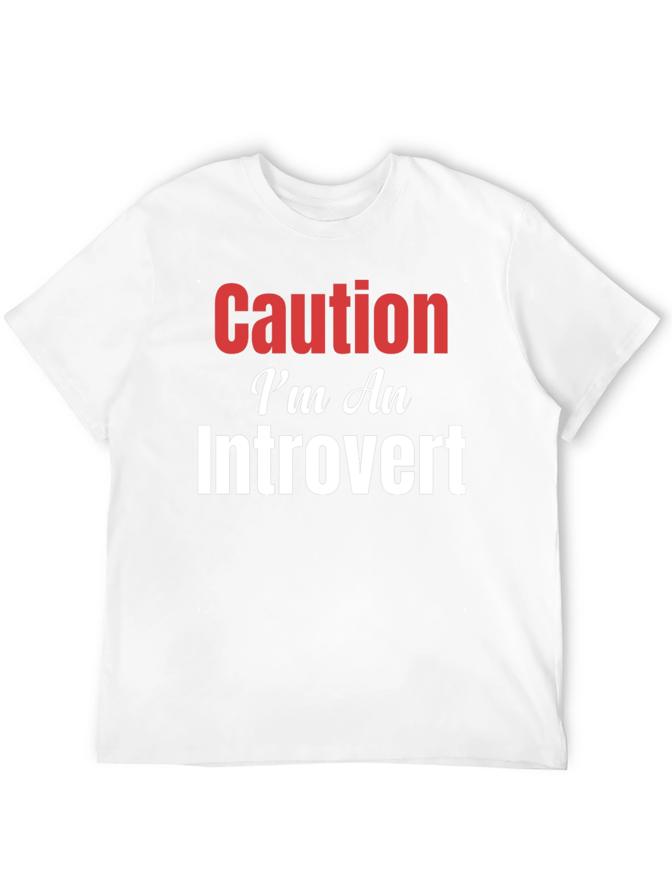 Caution Im An Introvert Graphic T-Shirt
