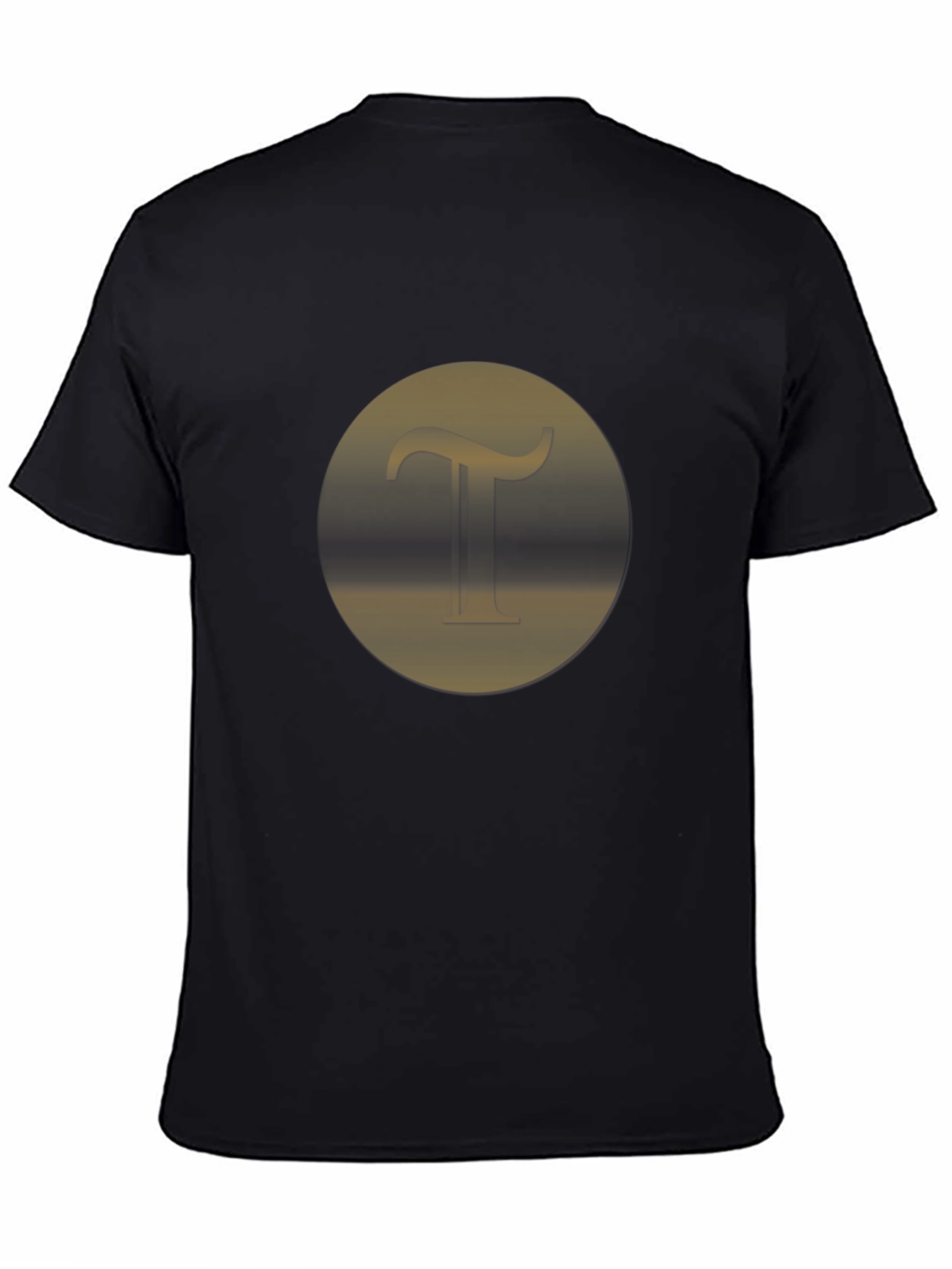 Stylish Black T-Shirt with Initial T Design