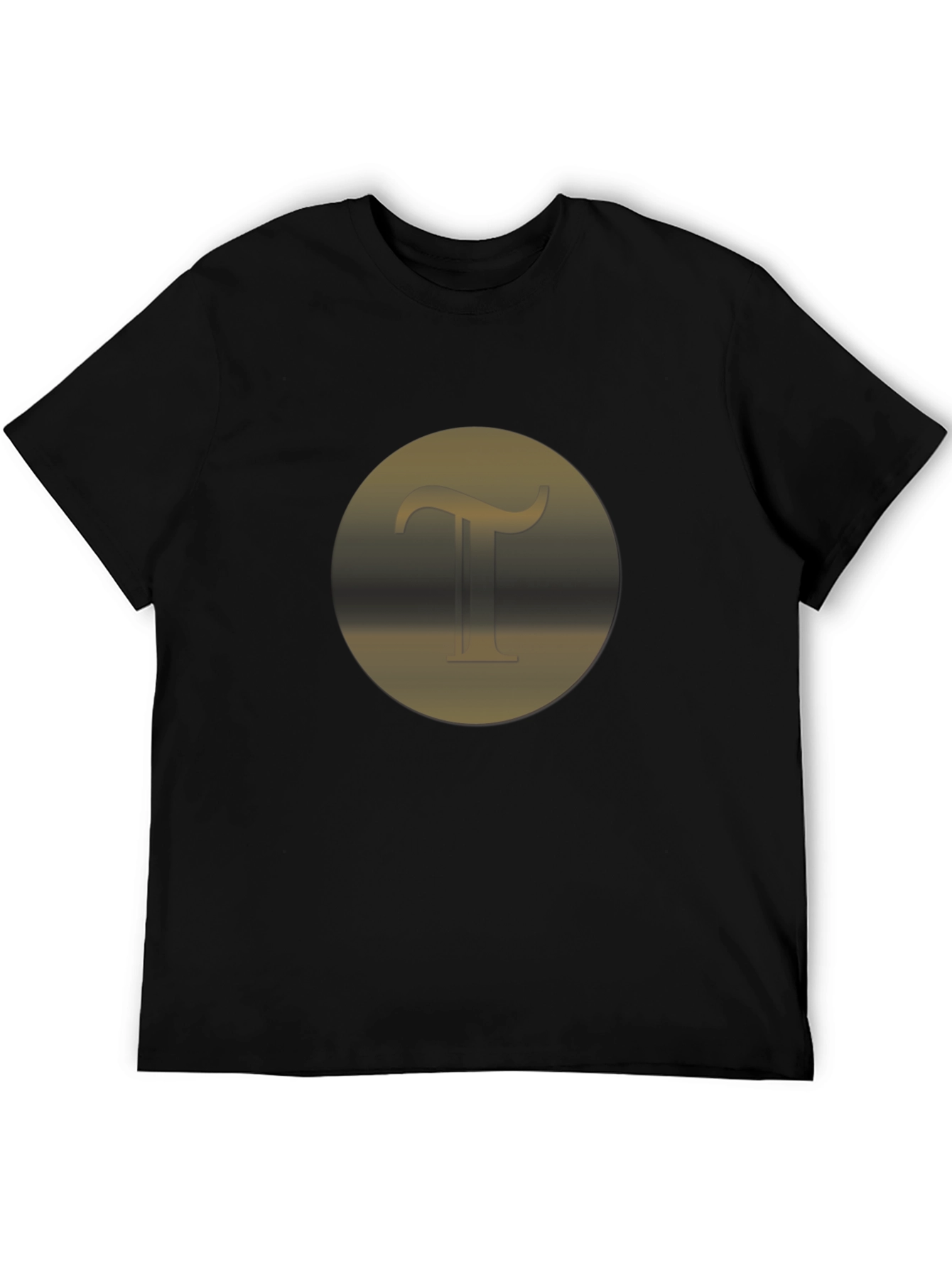 Stylish Black T-Shirt with Initial T Design