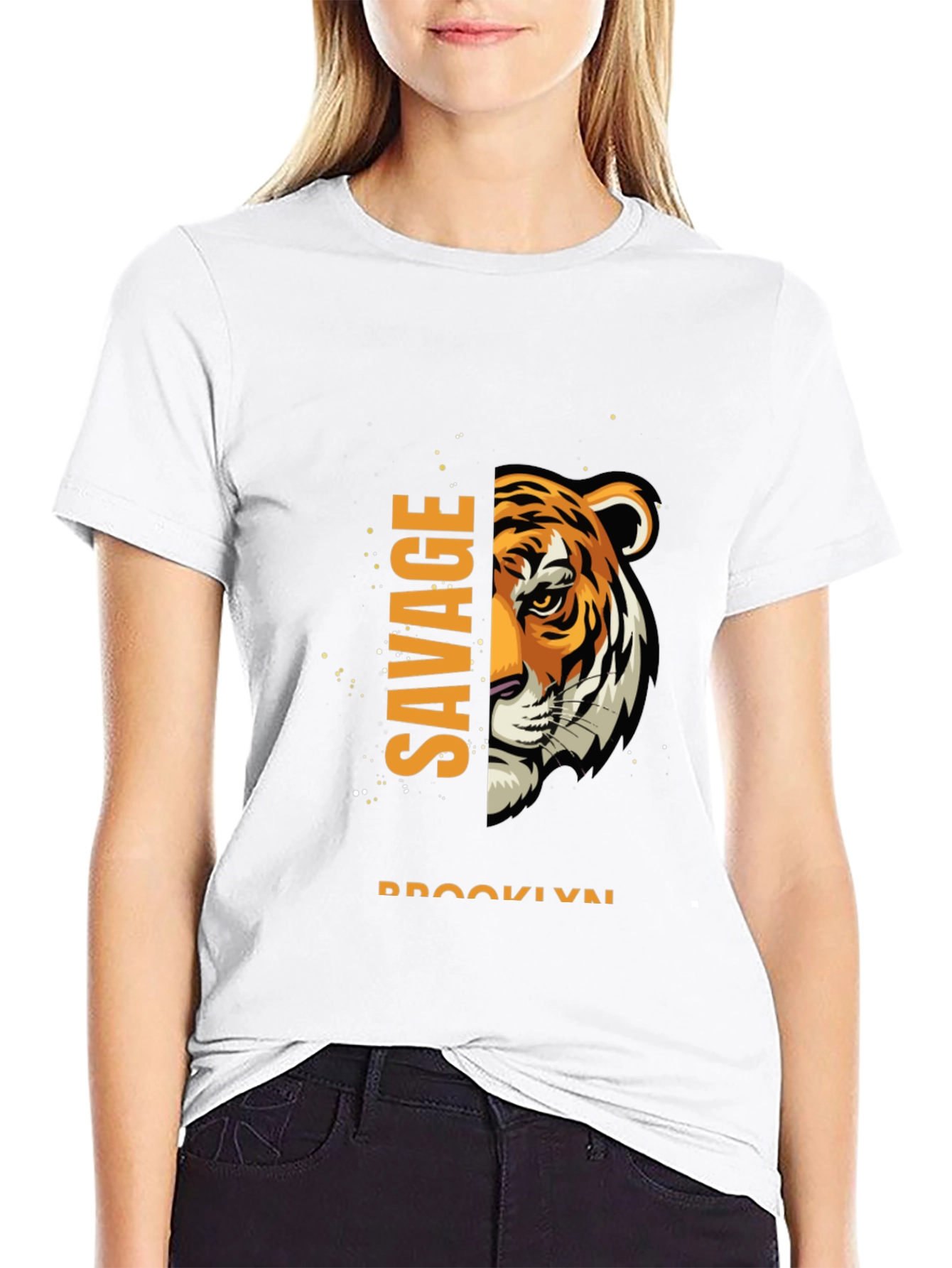 Savage Brooklyn Tiger Graphic T-Shirt