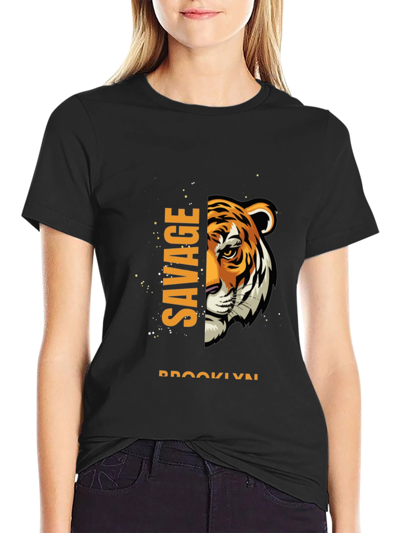 Savage Brooklyn Tiger Graphic T-Shirt