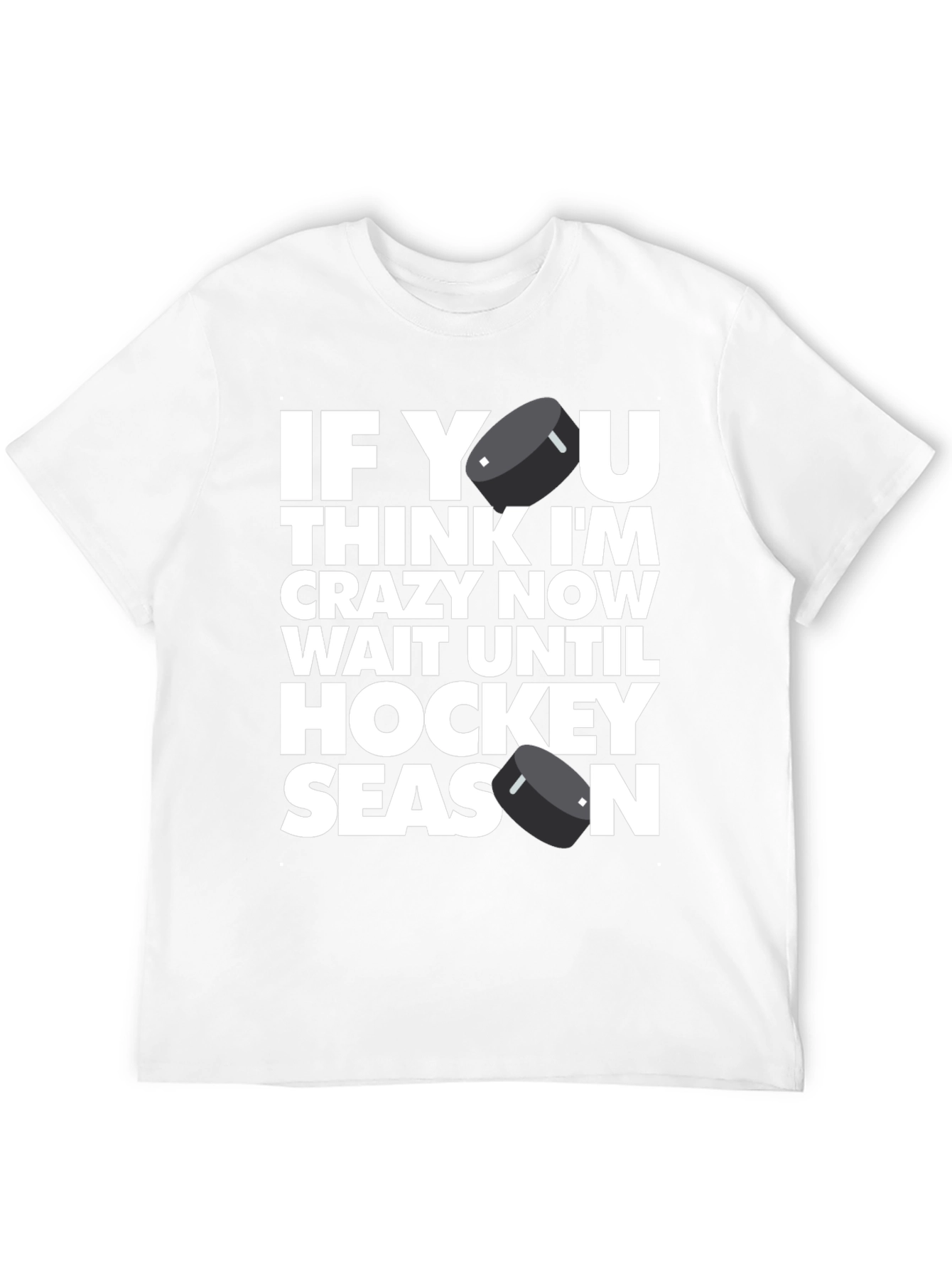 Hockey Season Graphic Tee - Mens Black T-Shirt
