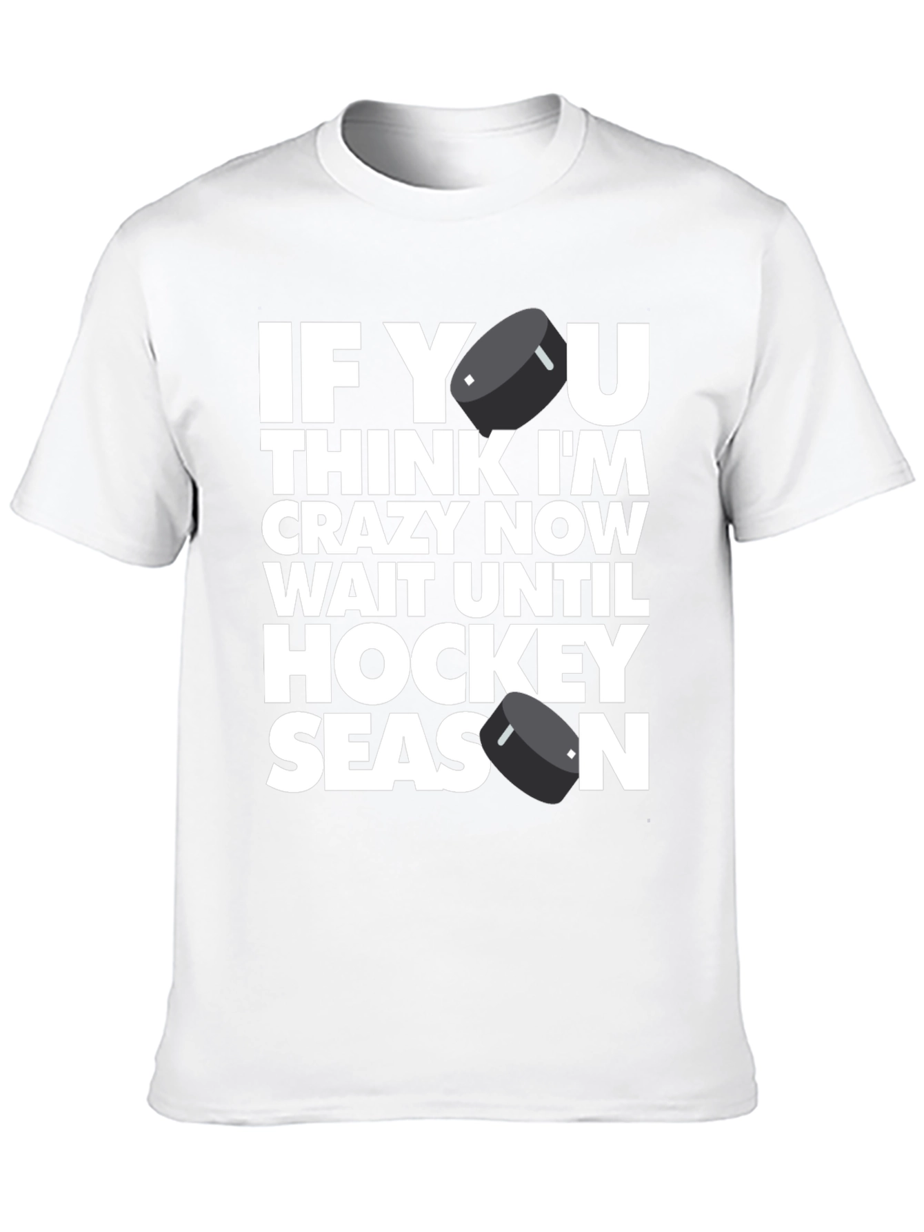 Hockey Season Graphic Tee - Mens Black T-Shirt