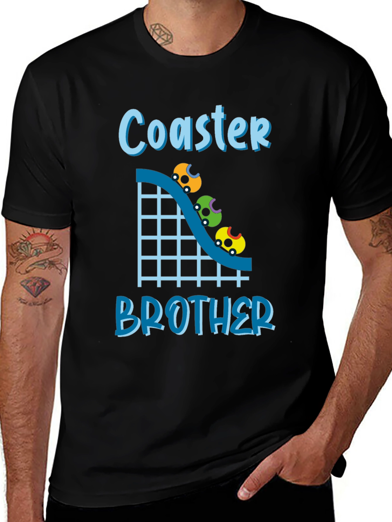 Coaster Brother Graphic Tee - Ride in Style!