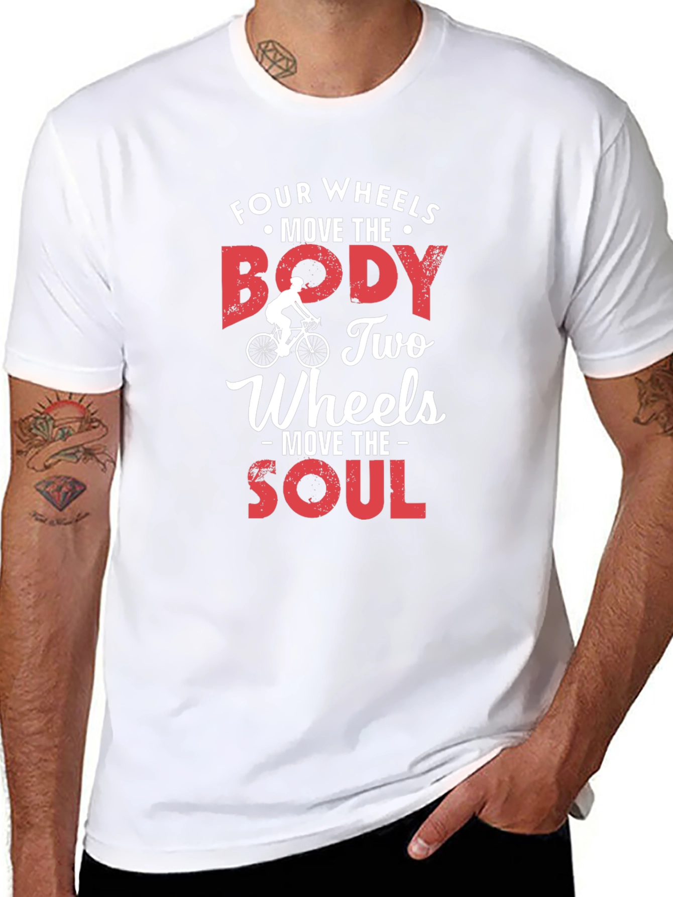 Four Wheels Move The Body T-Shirt