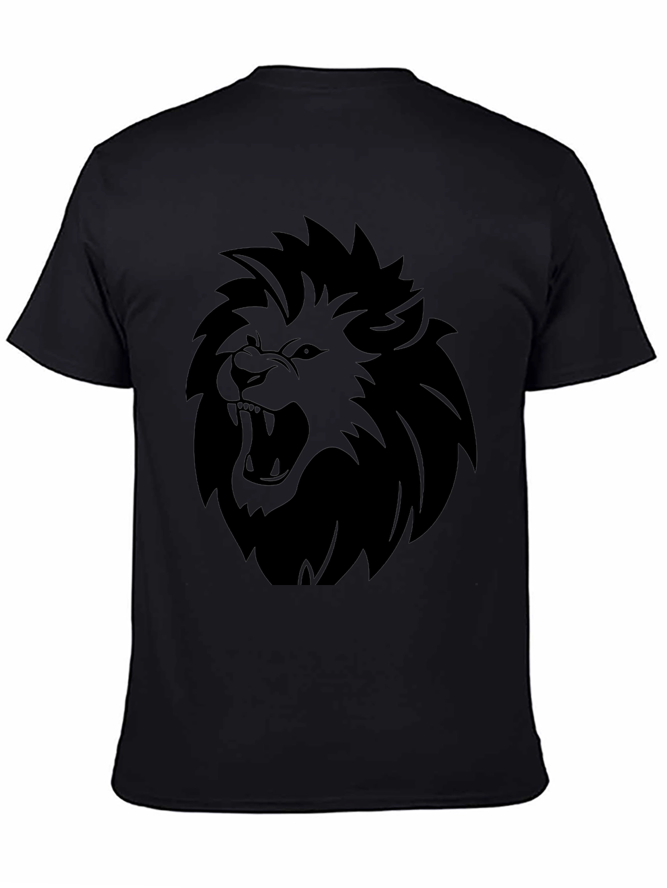 Lion Graphic Tee - Bold Black T-Shirt