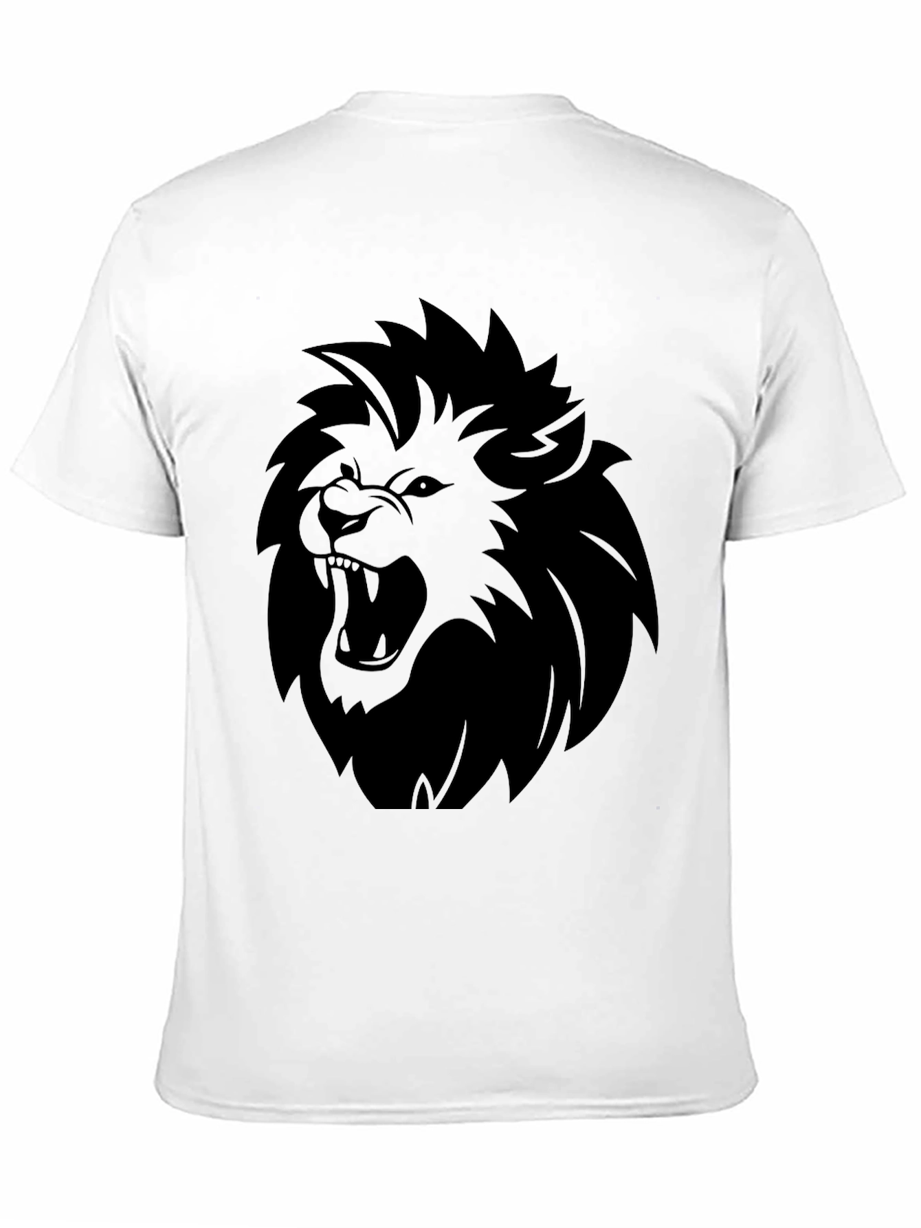 Lion Graphic Tee - Bold Black T-Shirt