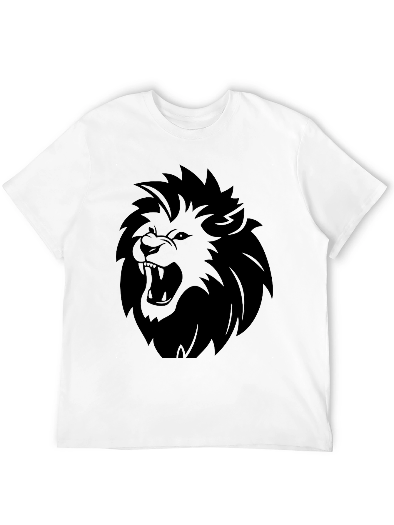 Lion Graphic Tee - Bold Black T-Shirt