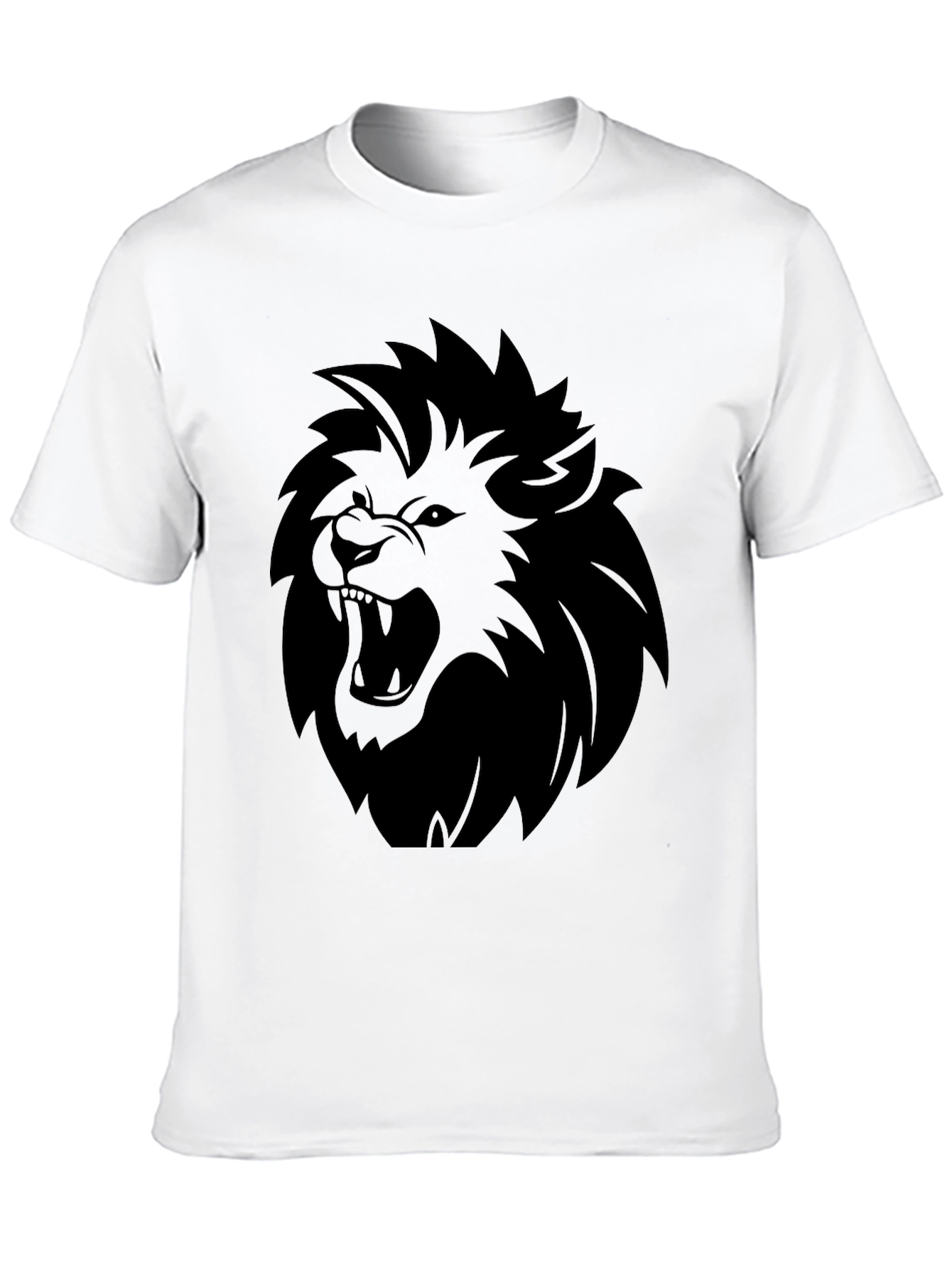 Lion Graphic Tee - Bold Black T-Shirt