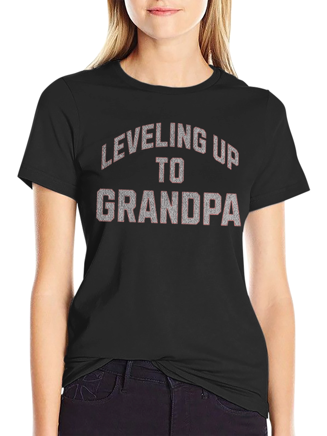 Leveling Up to Grandpa Graphic Tee