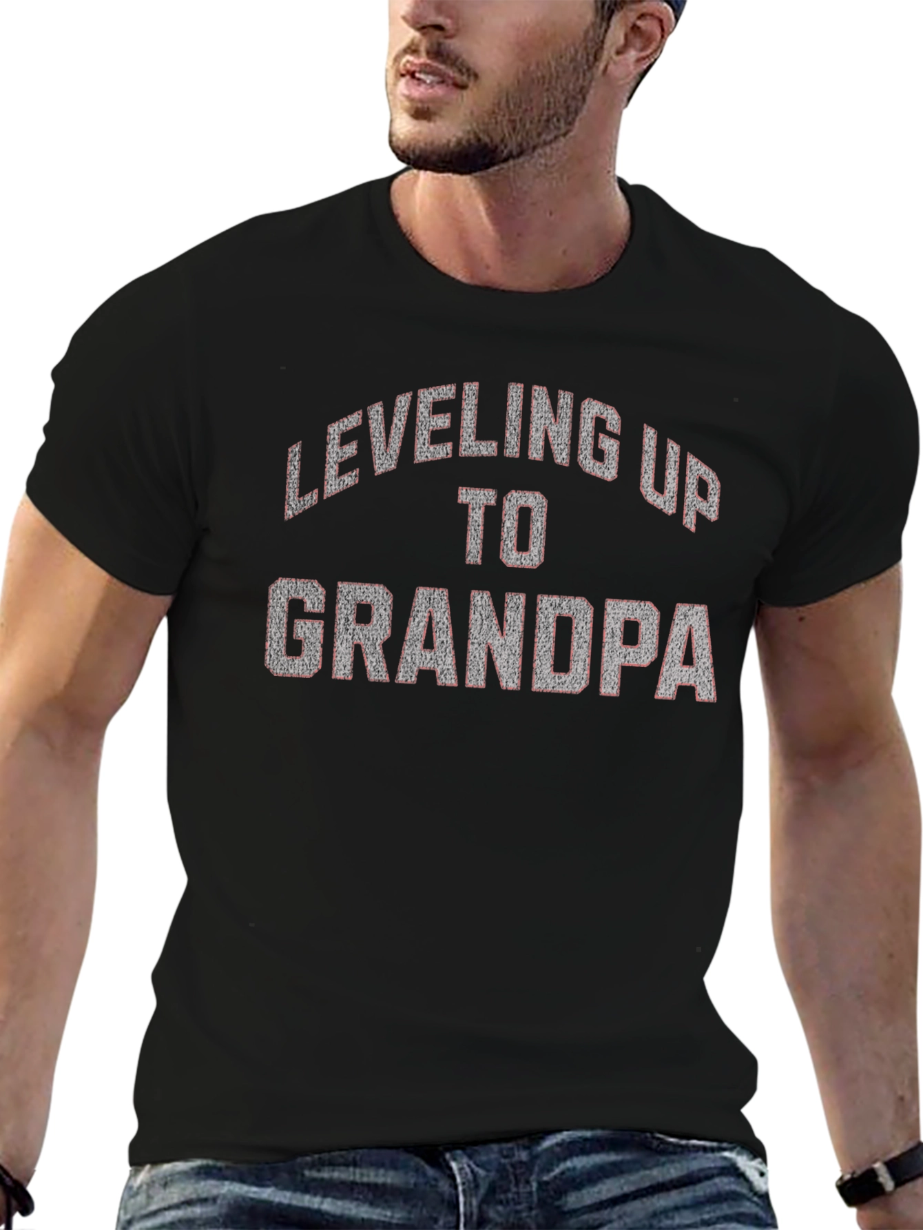 Leveling Up to Grandpa Graphic Tee