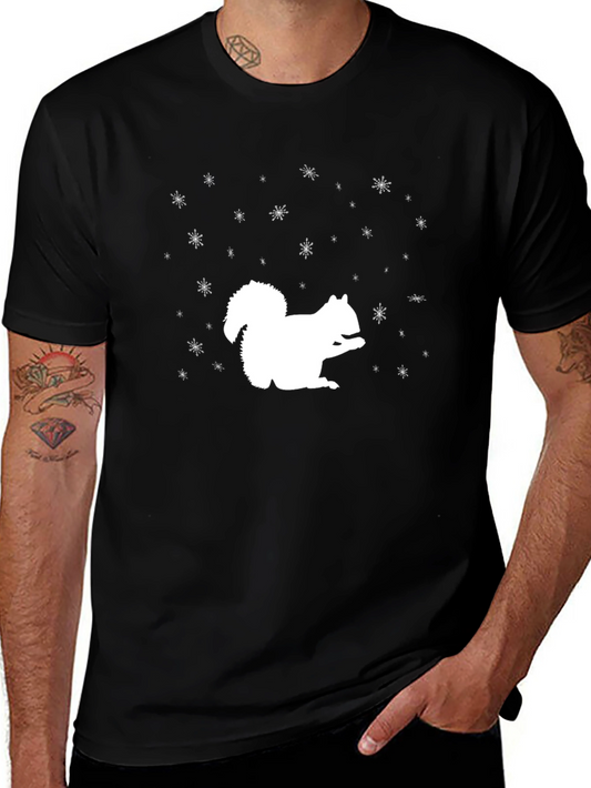 Squirrel Winter Tee - Festive Holiday Apparel