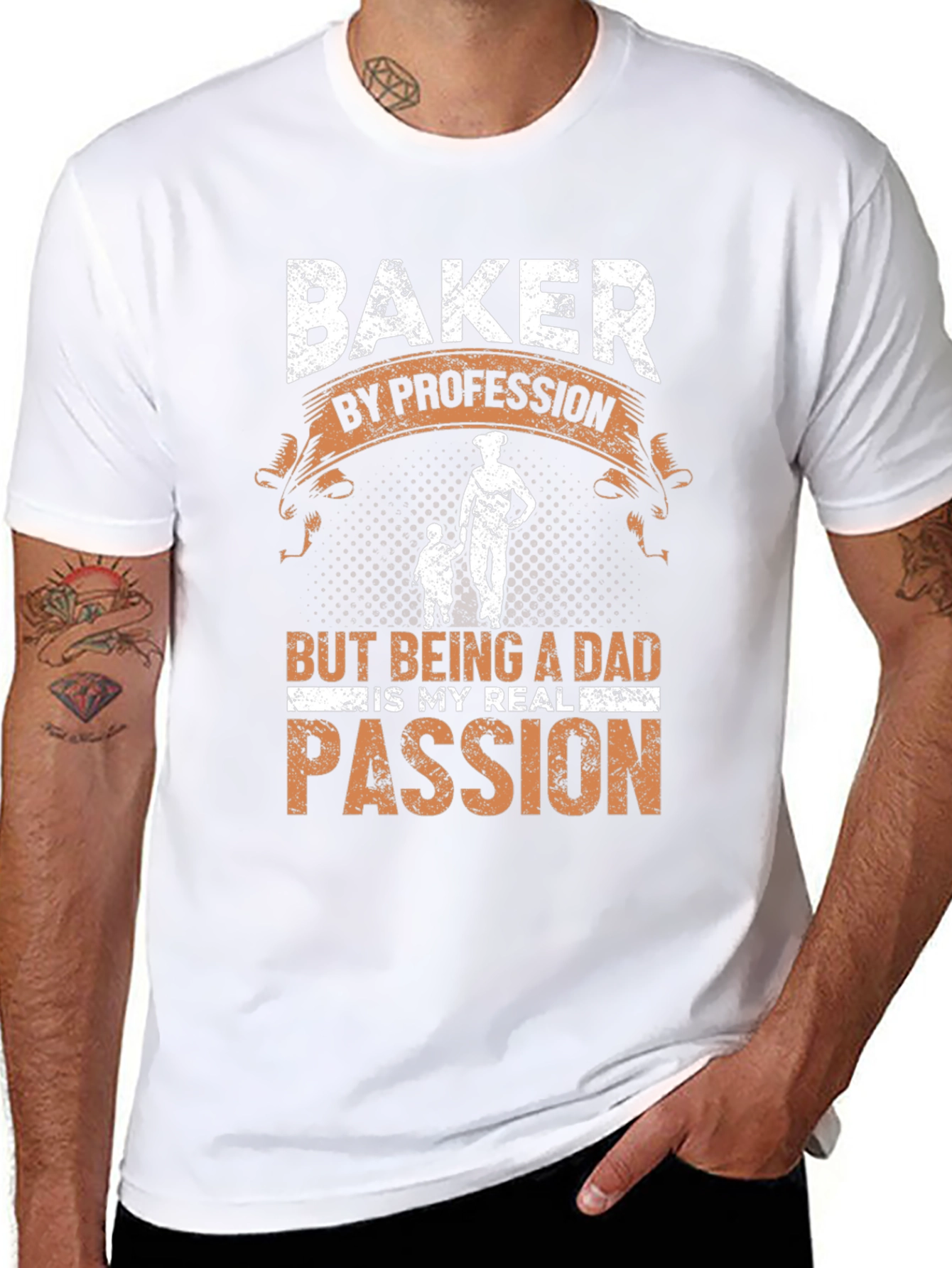 Baker Dad T-Shirt - Profession & Passion