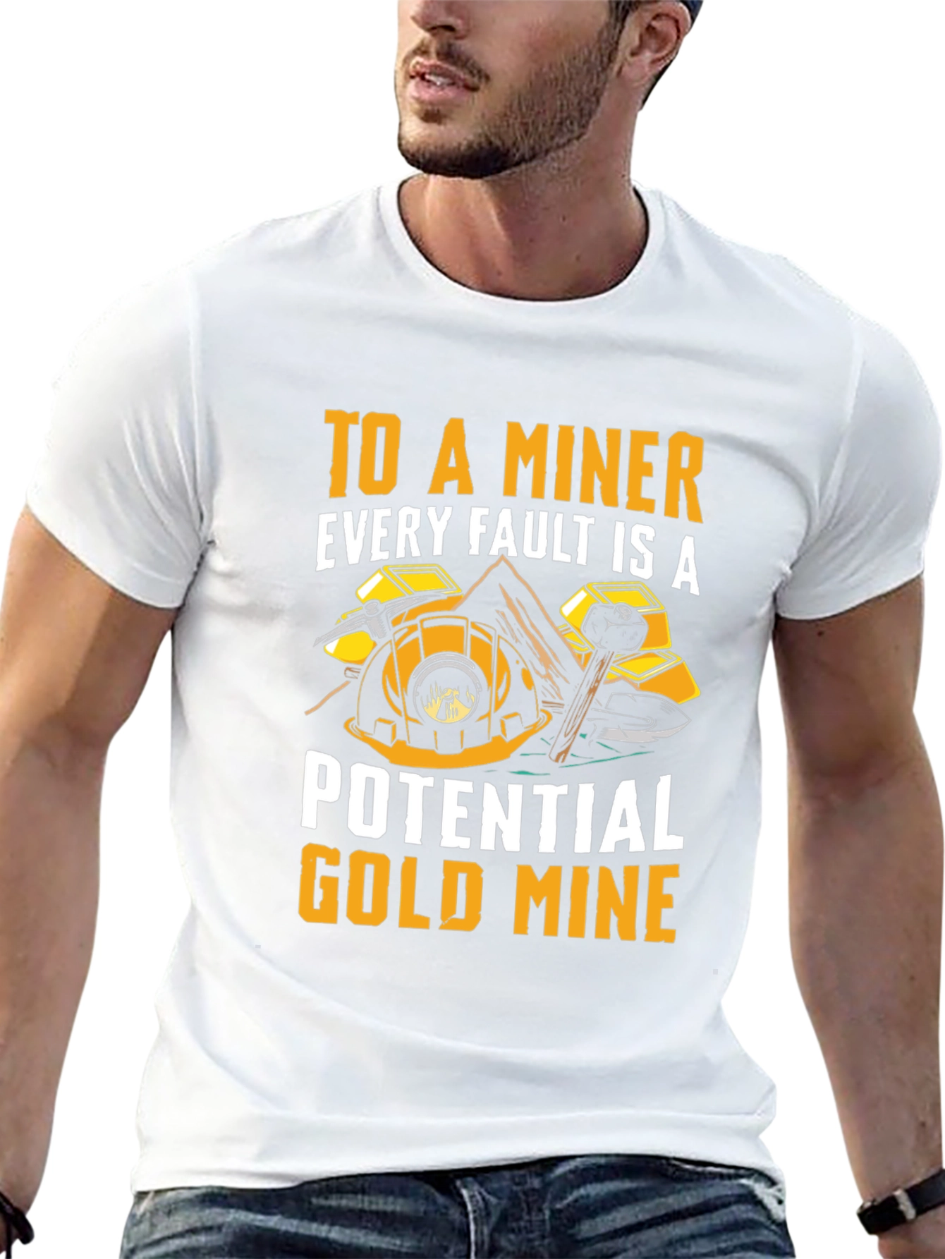 Miner Graphic T-Shirt - Potential Gold Mine Tee