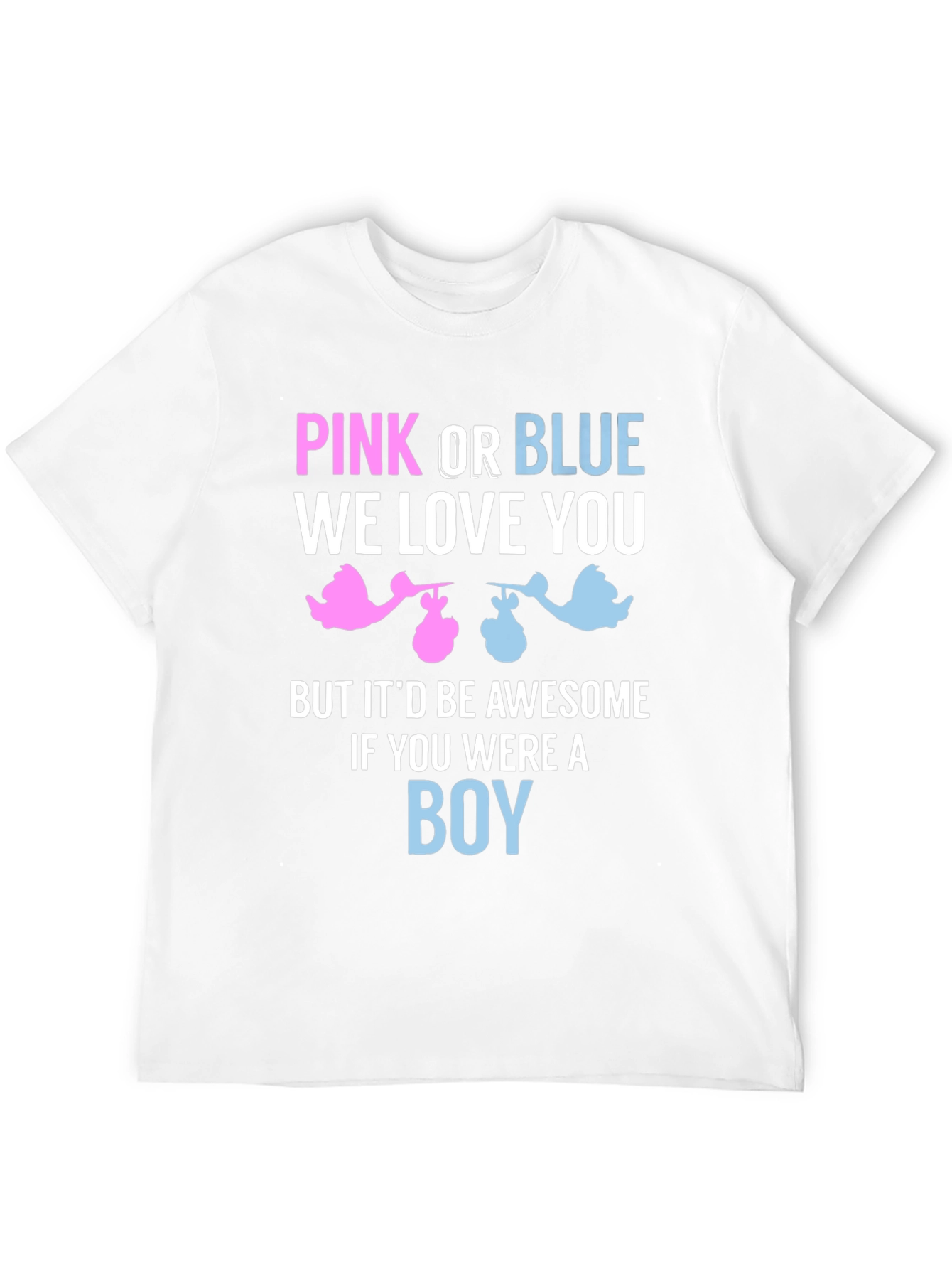 Pink or Blue Gender Reveal T-Shirt