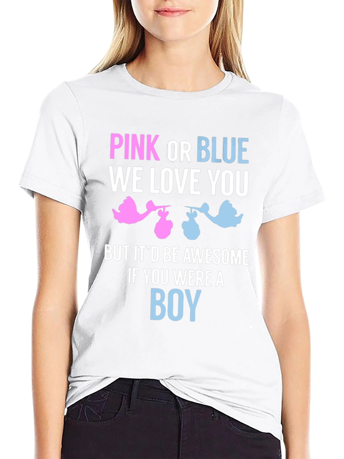 Pink or Blue Gender Reveal T-Shirt