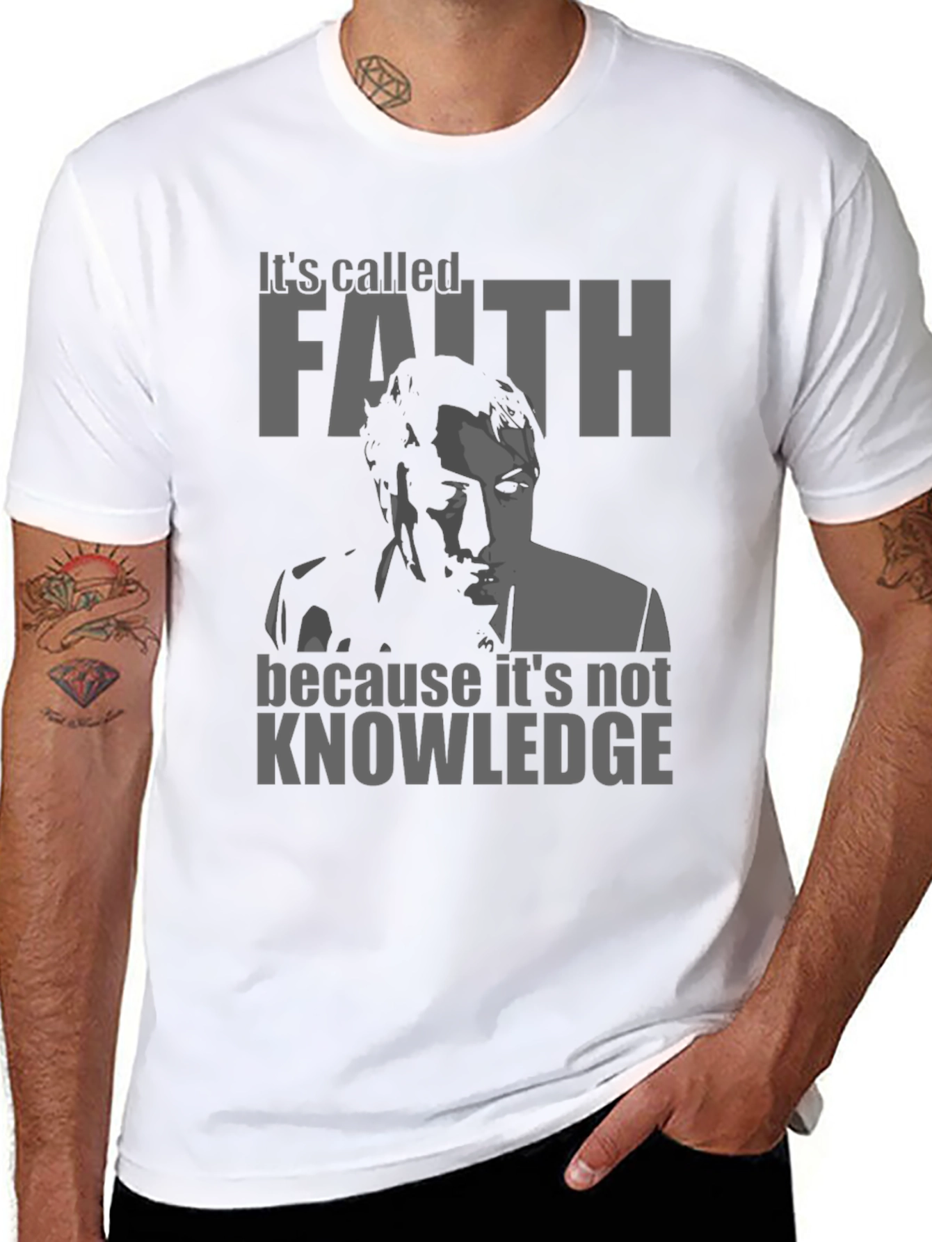 Faith vs. Knowledge T-Shirt - Philosophy Tee