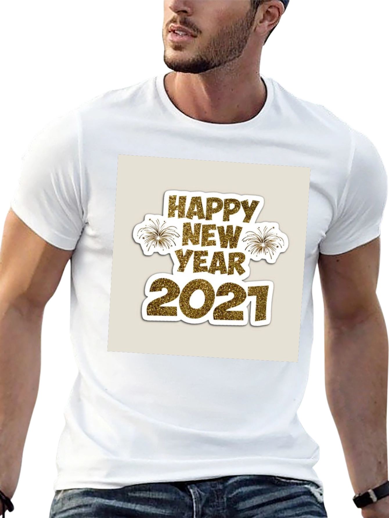Festive Happy New Year 2021 Graphic Tee