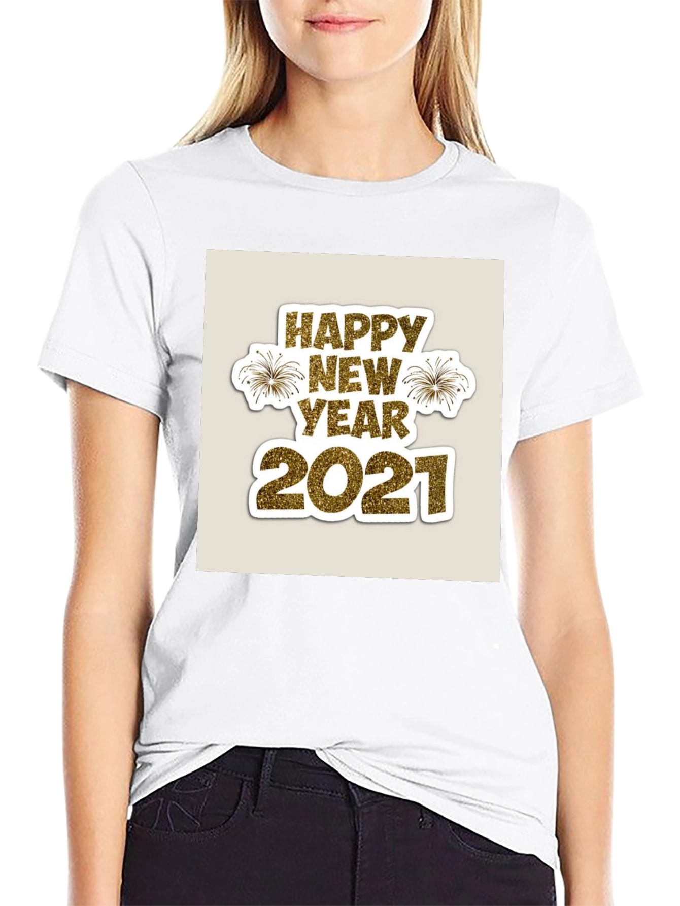 Festive Happy New Year 2021 Graphic Tee