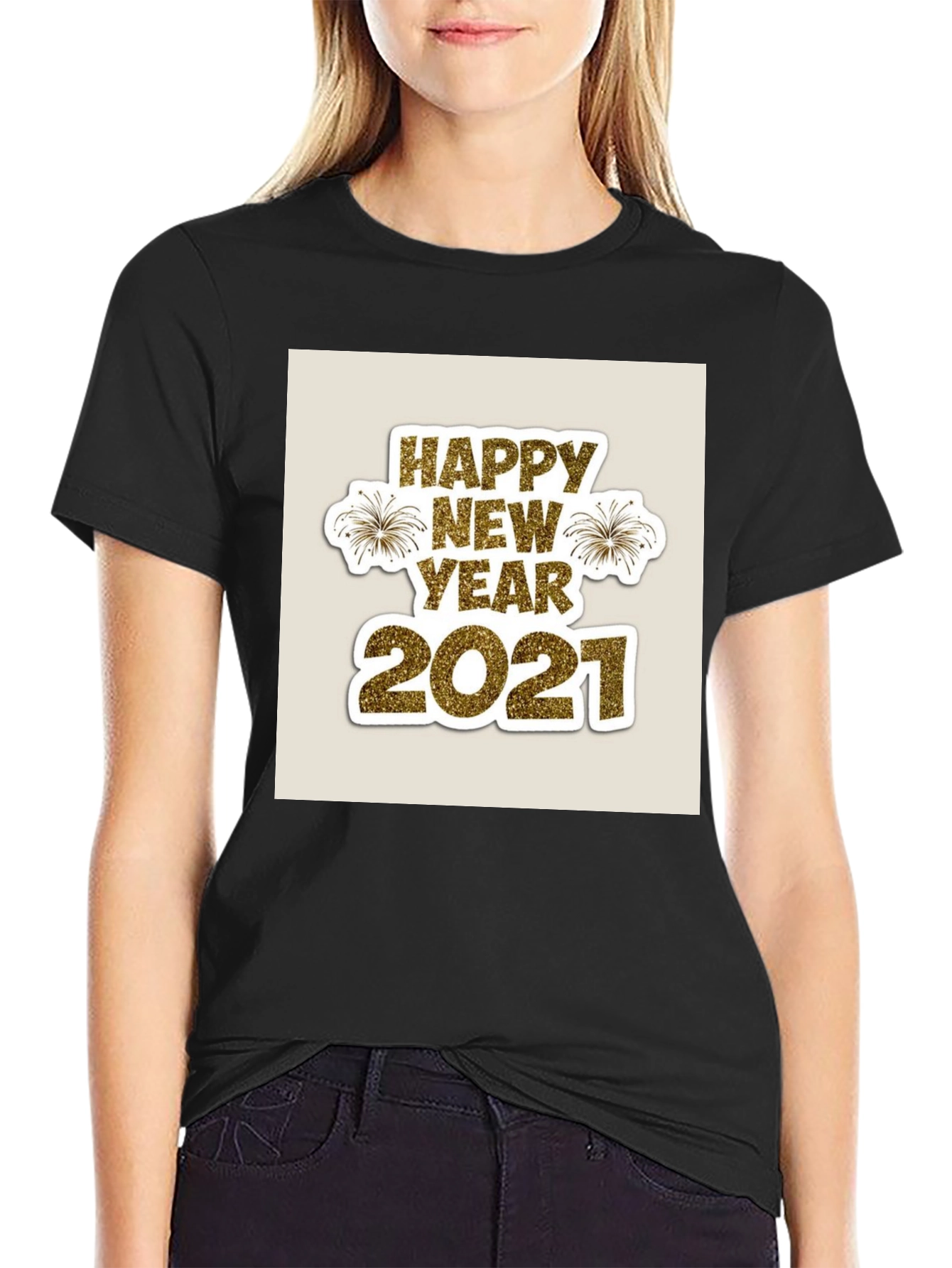 Festive Happy New Year 2021 Graphic Tee