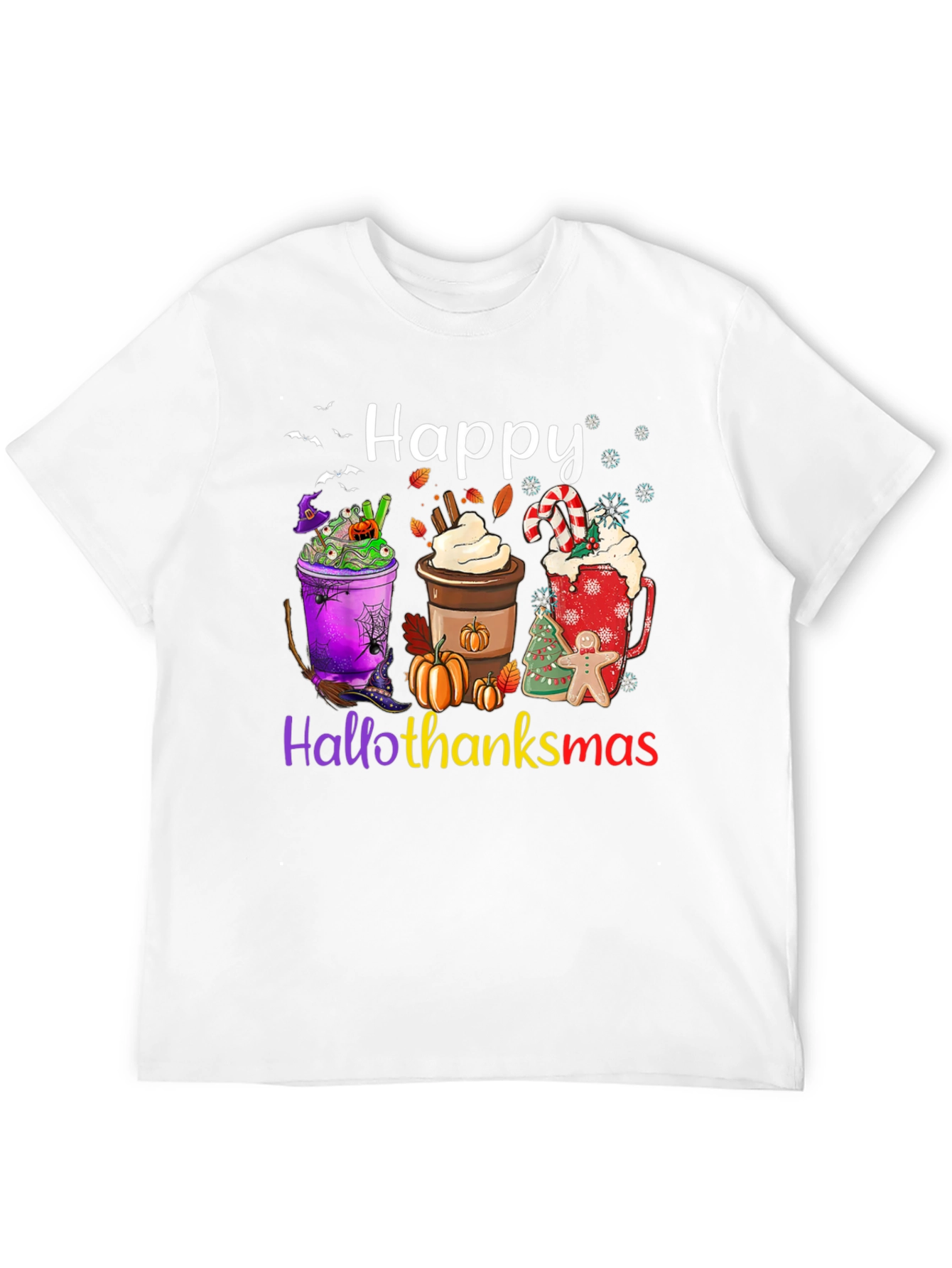 Happy Hallothanksmas Shirt Holiday Theme Festive Apparel