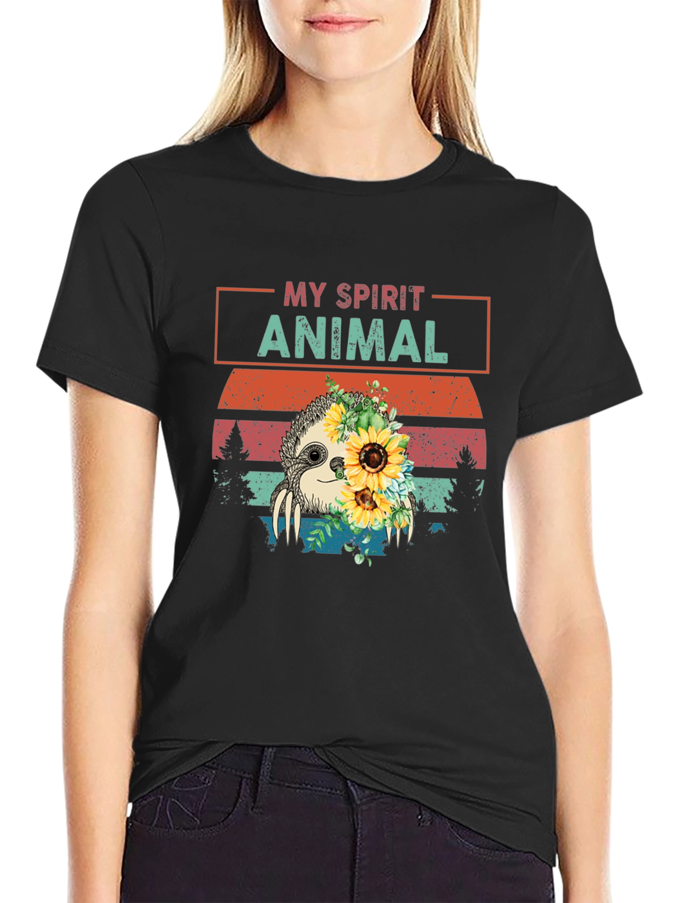 My Spirit Animal Sloth Graphic T-Shirt