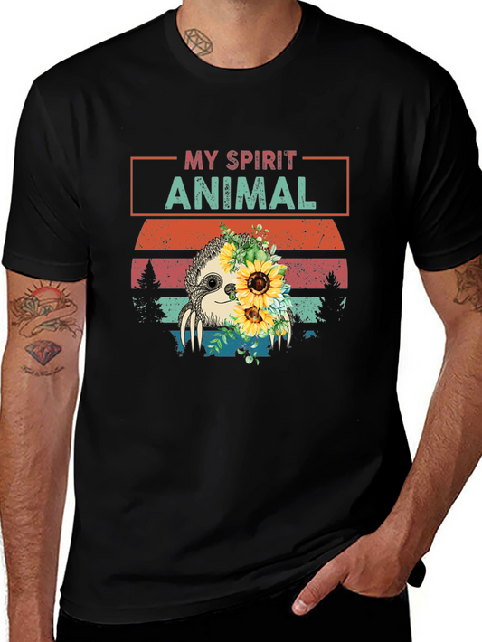 My Spirit Animal Sloth Graphic T-Shirt