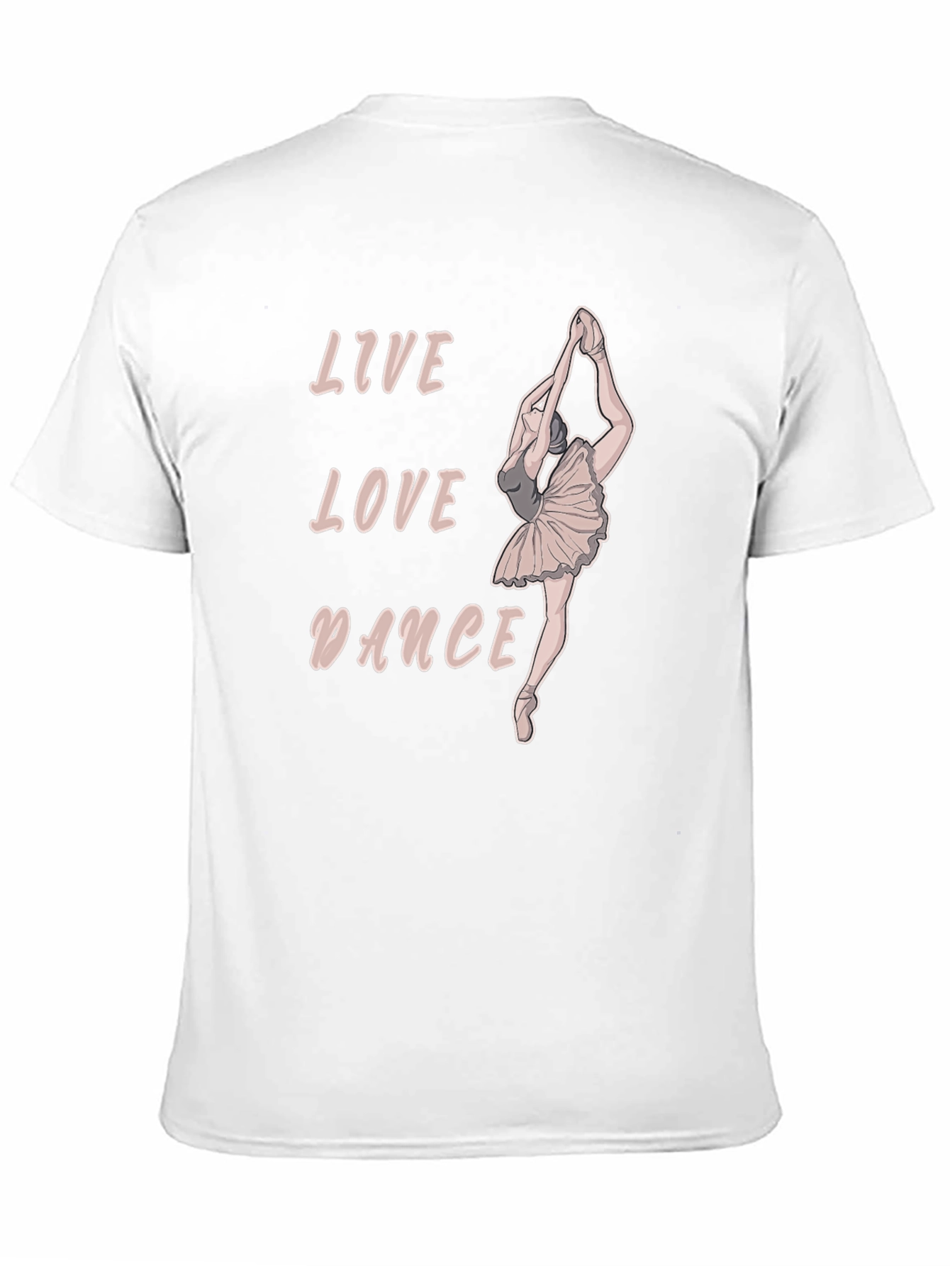 Live Love Dance Ballerina T-Shirt - Black