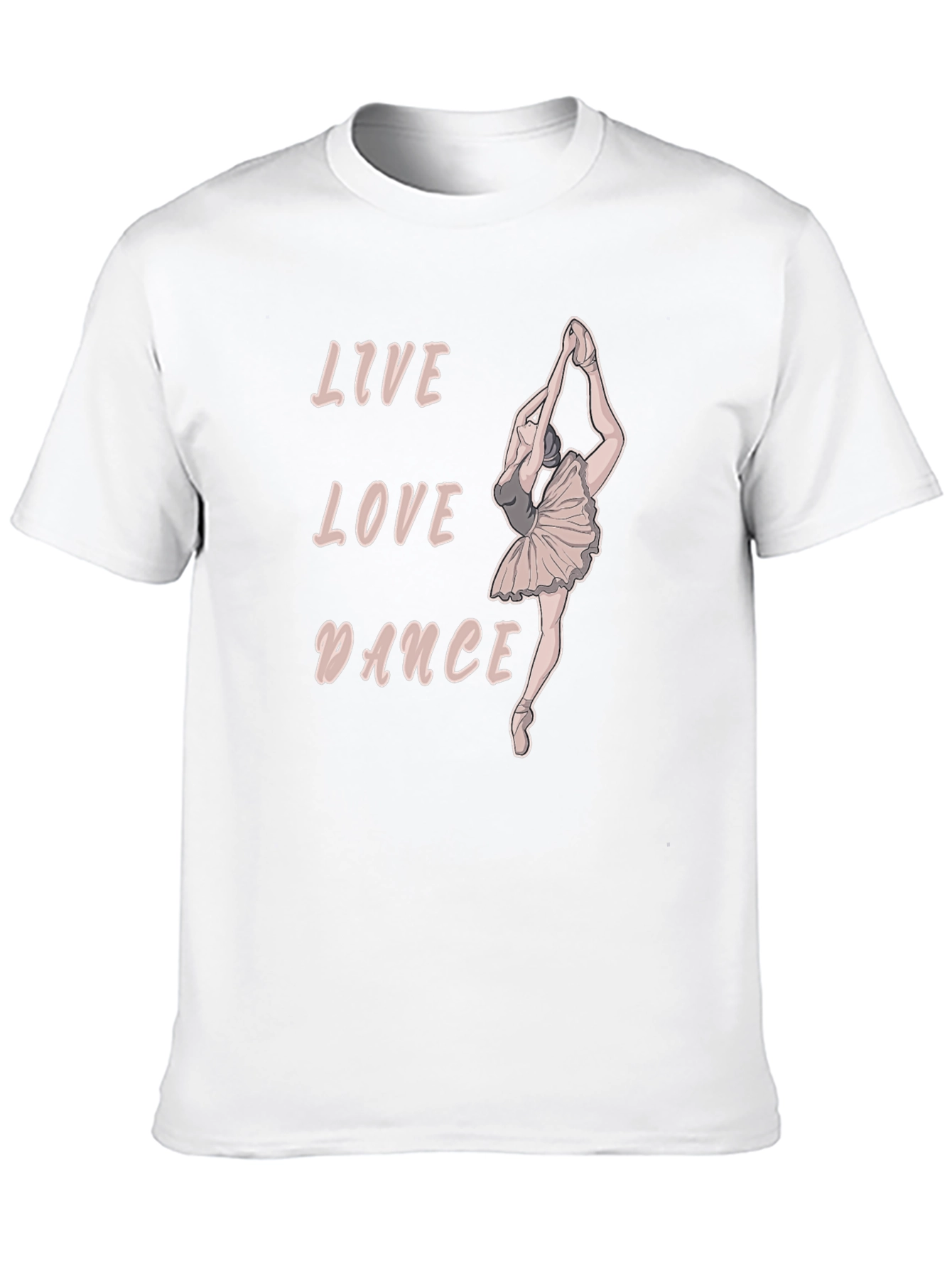 Live Love Dance Ballerina T-Shirt - Black