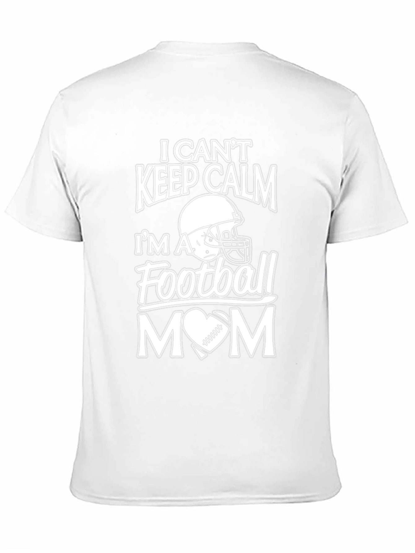 I Cant Keep Calm Football Mom T-Shirt
