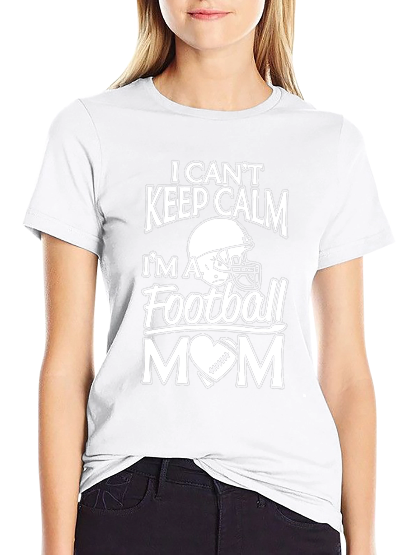 I Cant Keep Calm Football Mom T-Shirt