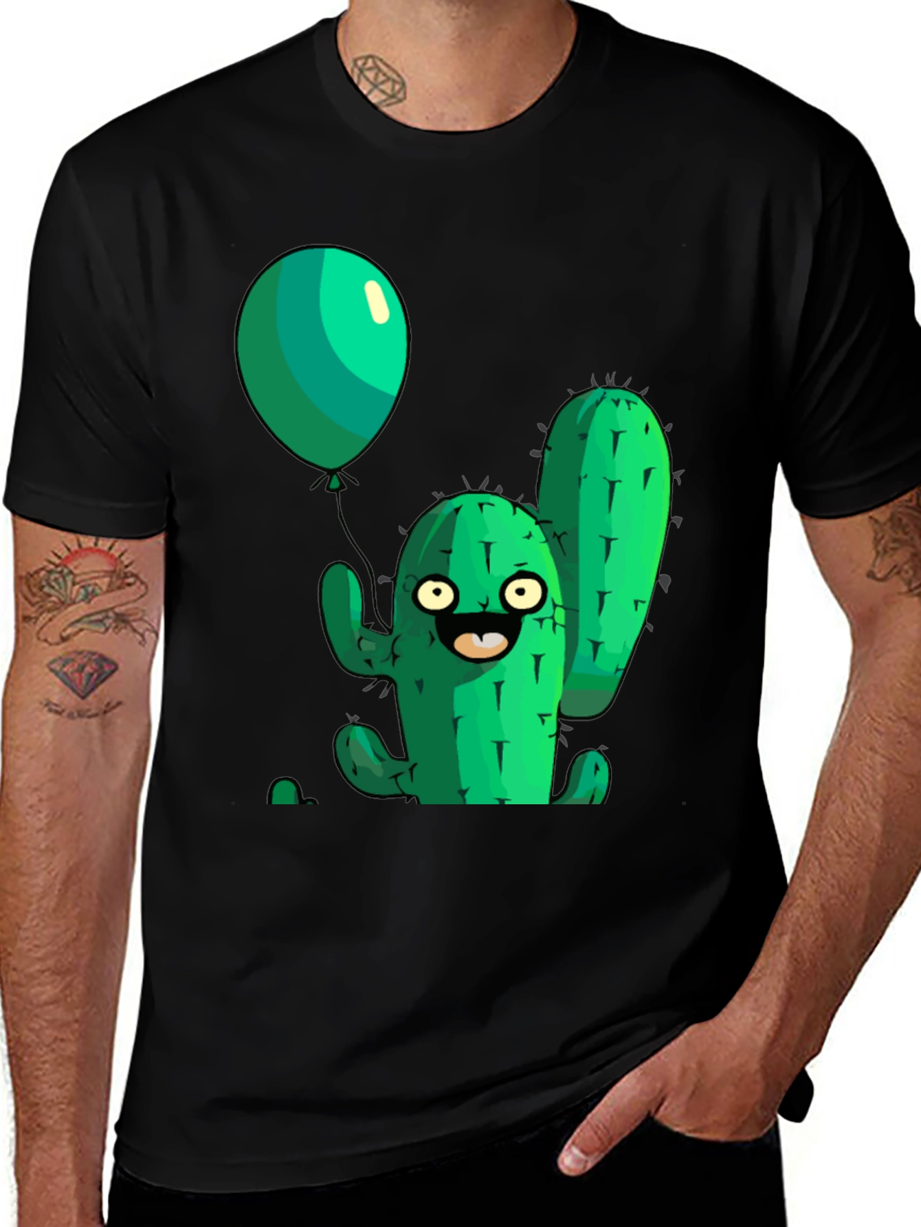 Cartoon Cactus T-Shirt