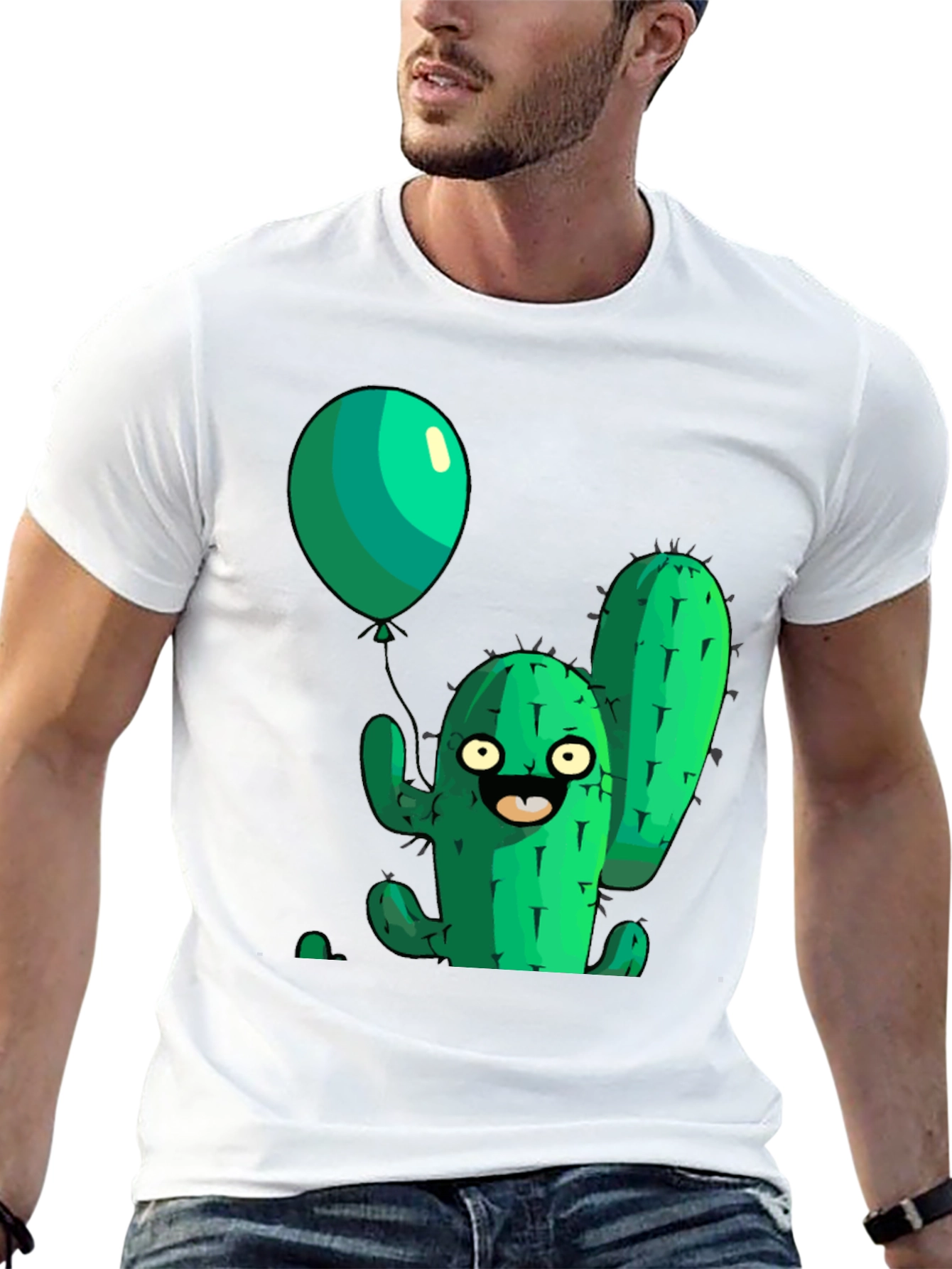 Cartoon Cactus T-Shirt