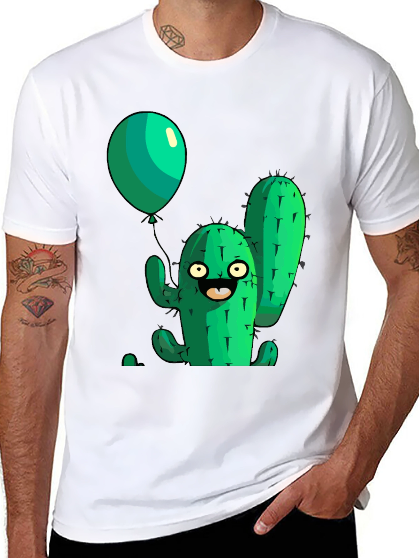Cartoon Cactus T-Shirt