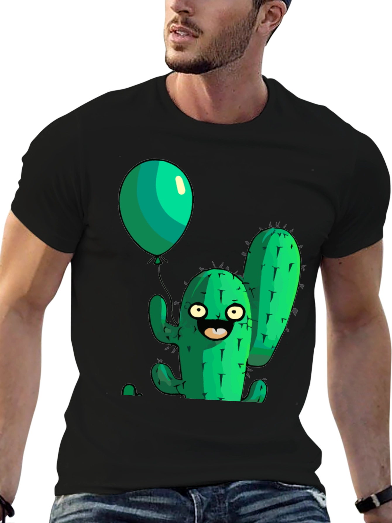 Cartoon Cactus T-Shirt