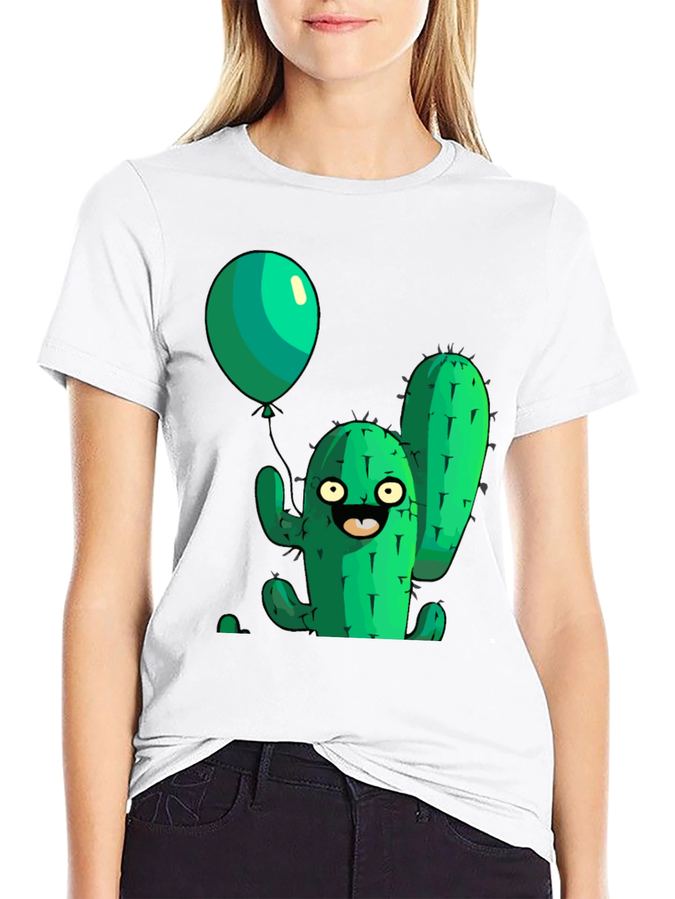 Cartoon Cactus T-Shirt