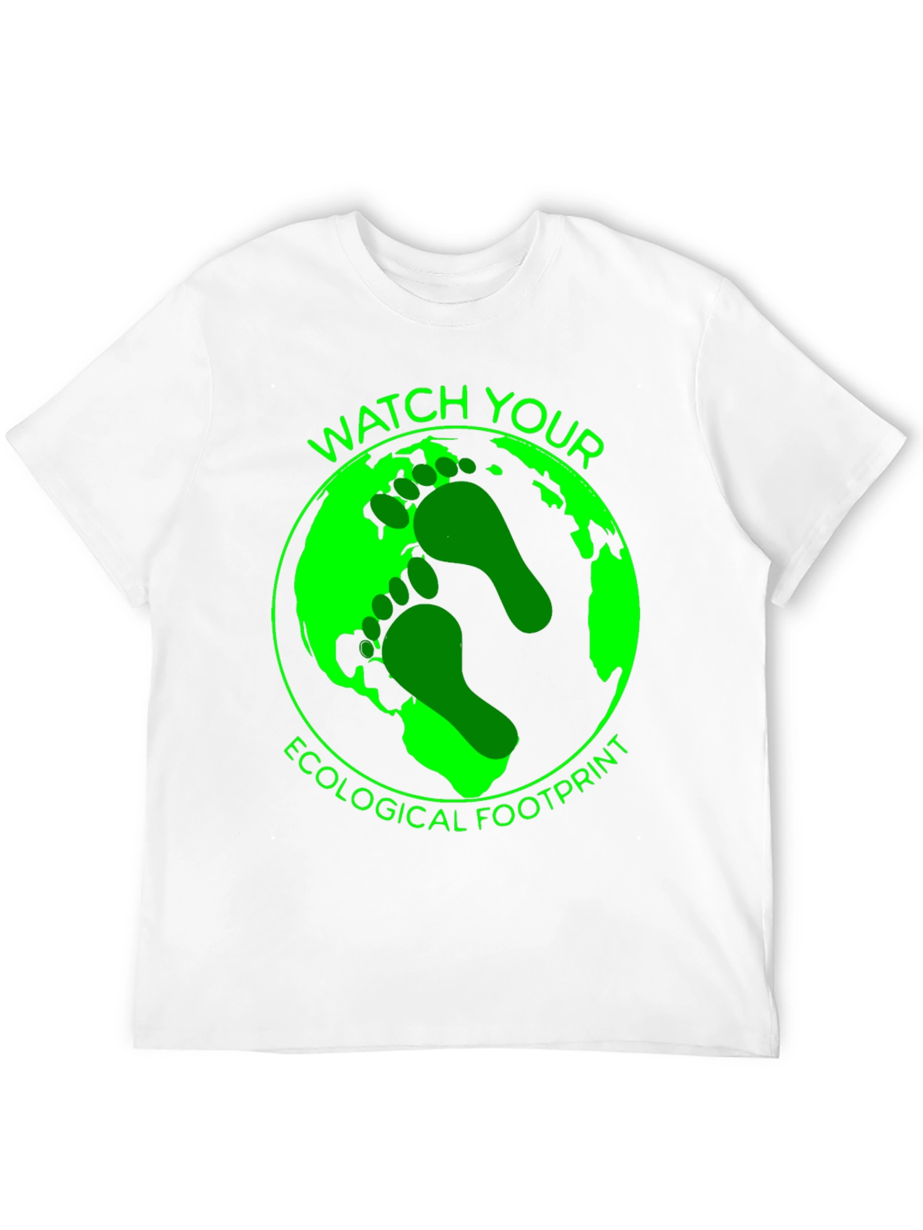 Eco Footprint Graphic Tee - Black