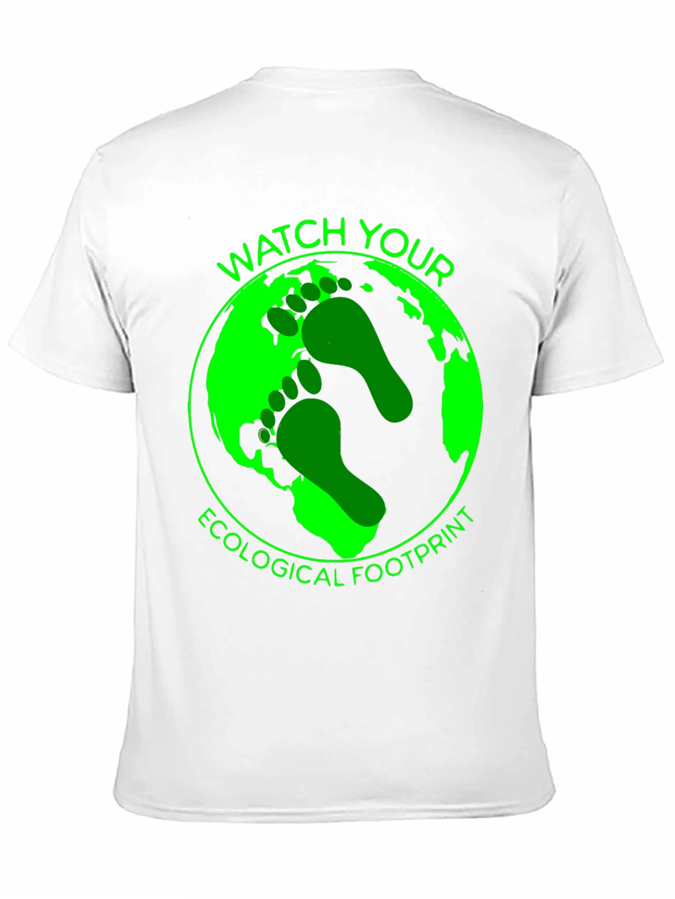 Eco Footprint Graphic Tee - Black