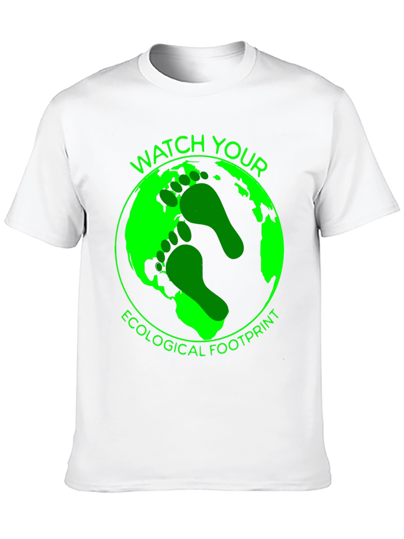 Eco Footprint Graphic Tee - Black
