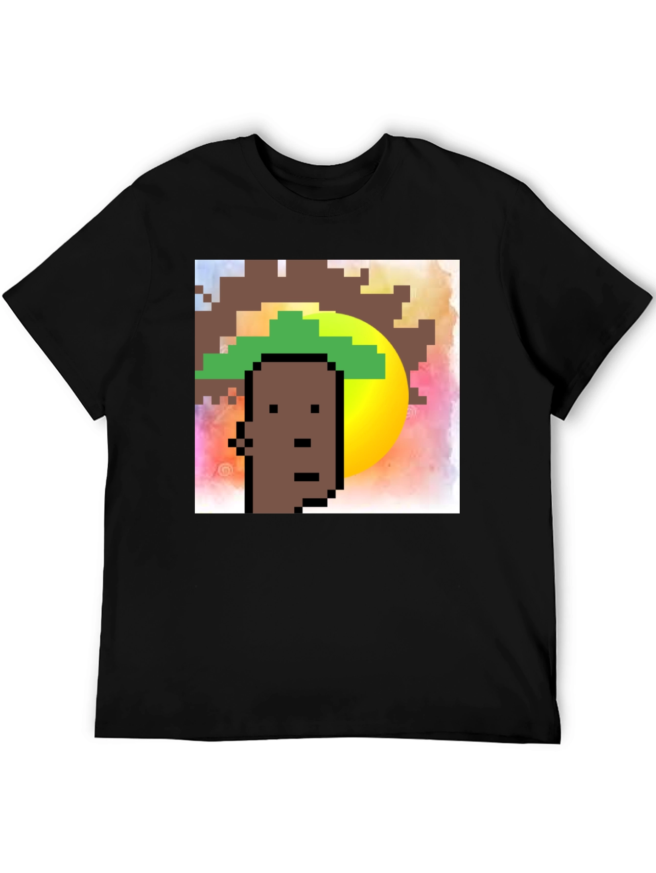 Pixel Art Graphic Tee - Crypto Punk Style Shirt