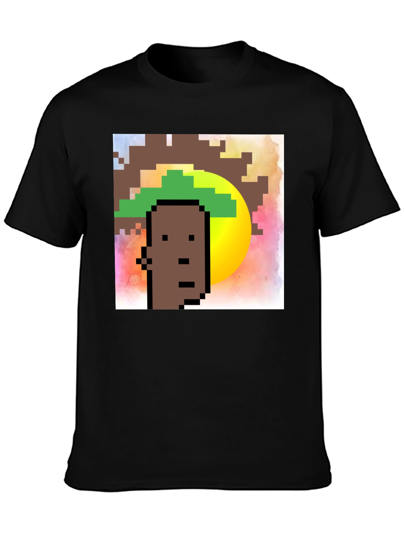 Pixel Art Graphic Tee - Crypto Punk Style Shirt