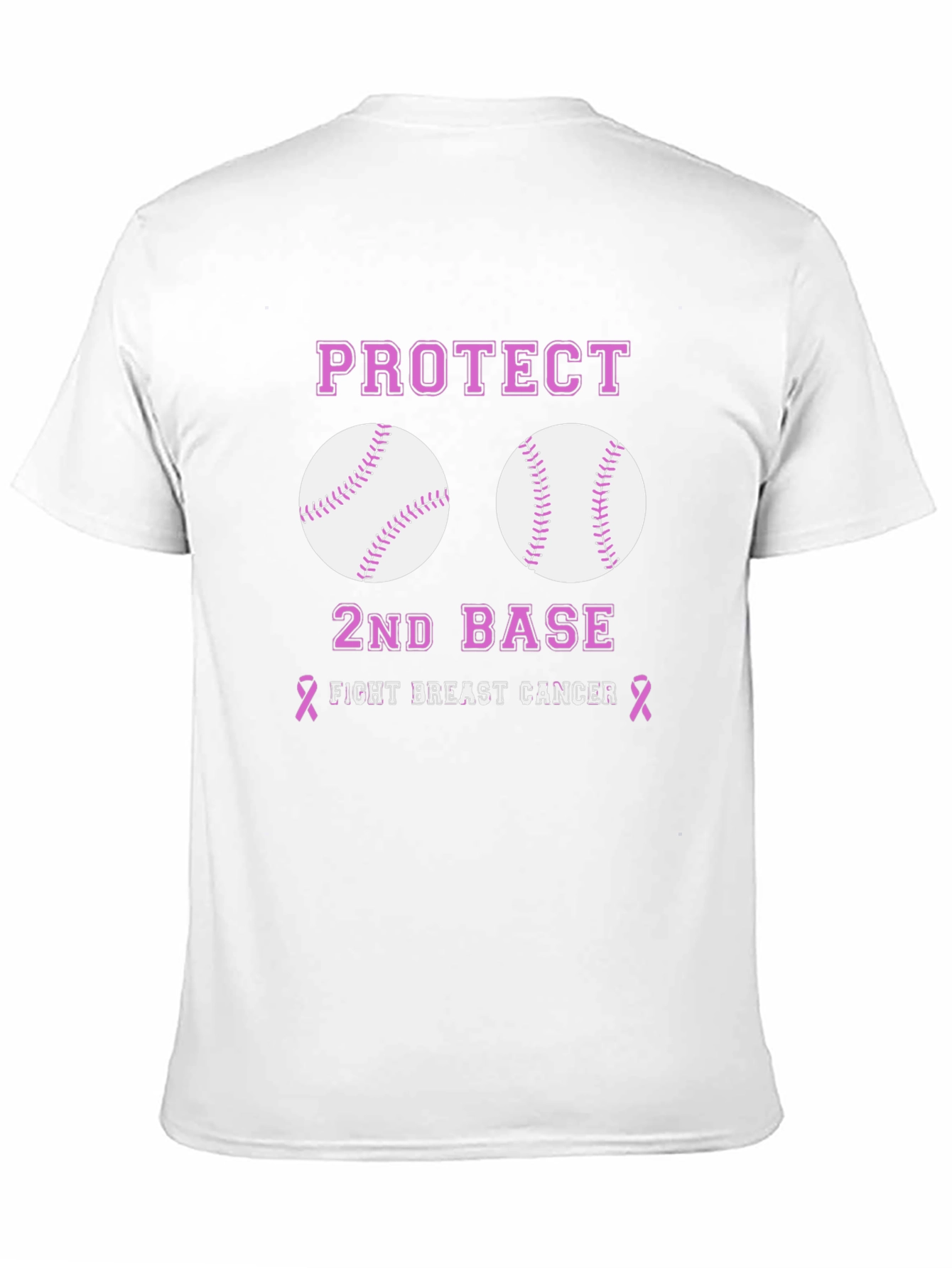 Protect 2nd Base Breast Cancer Awareness T-Shirt